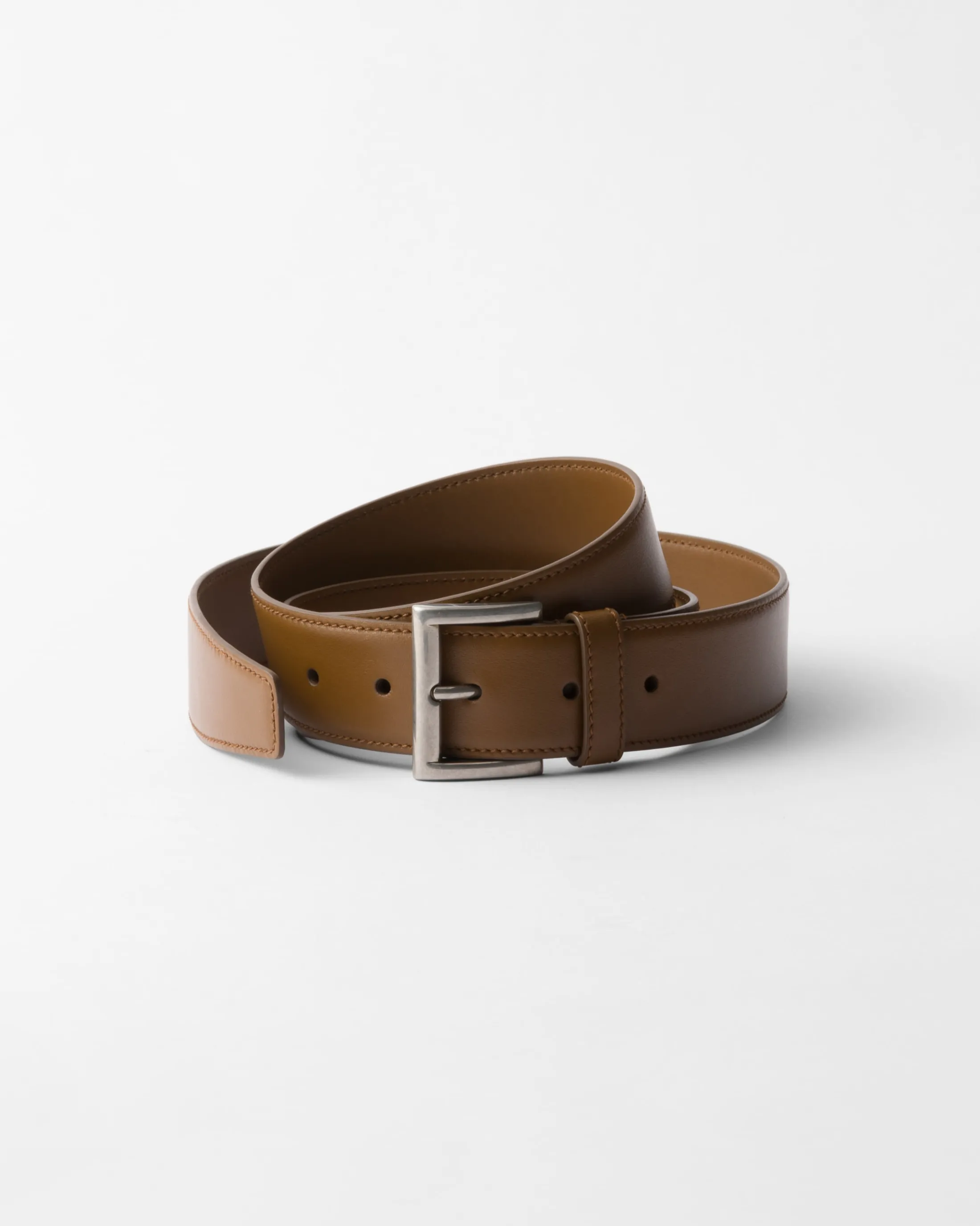 Prada Leather belt Hazelnut Clearance