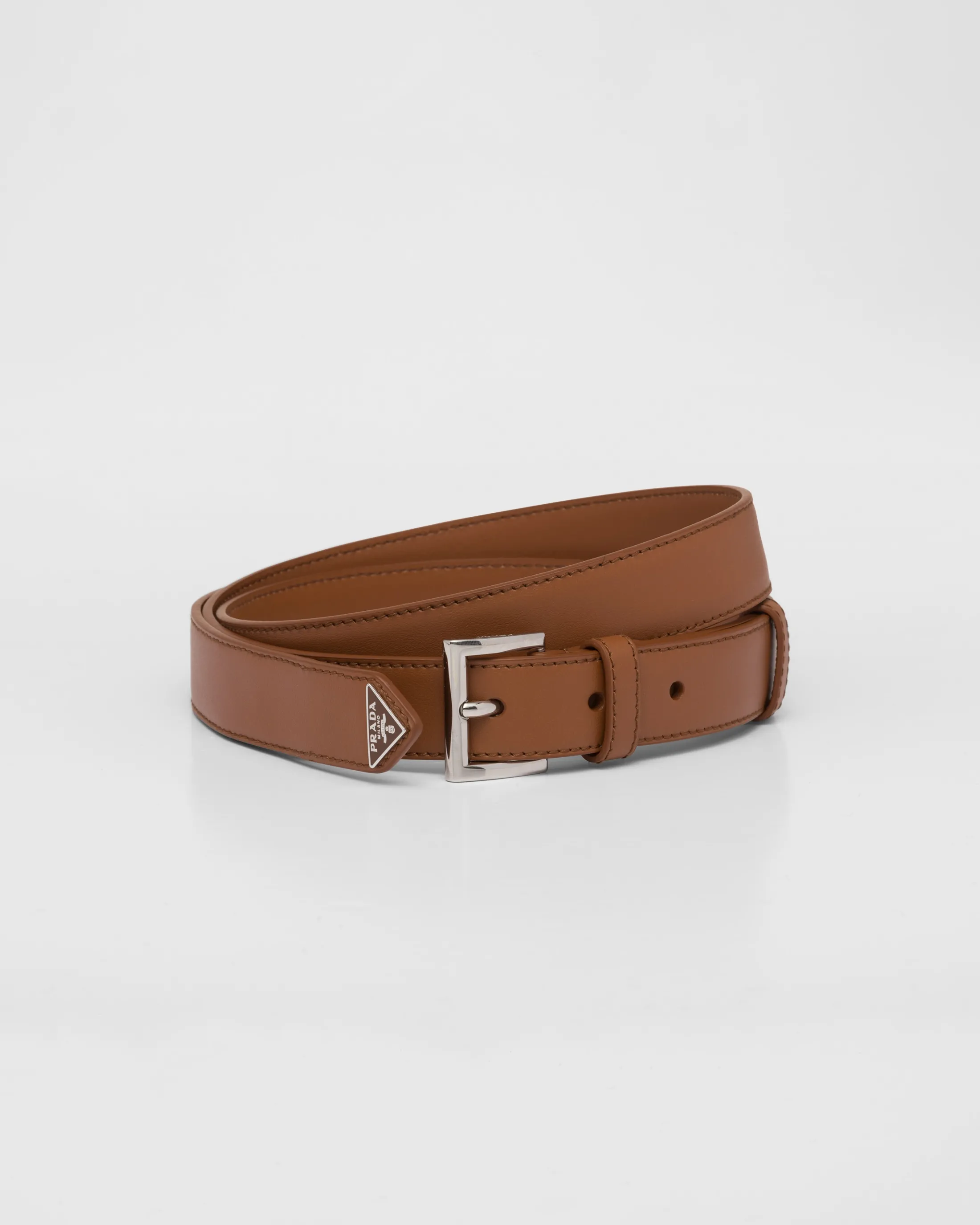 Prada Leather belt Cognac Shop