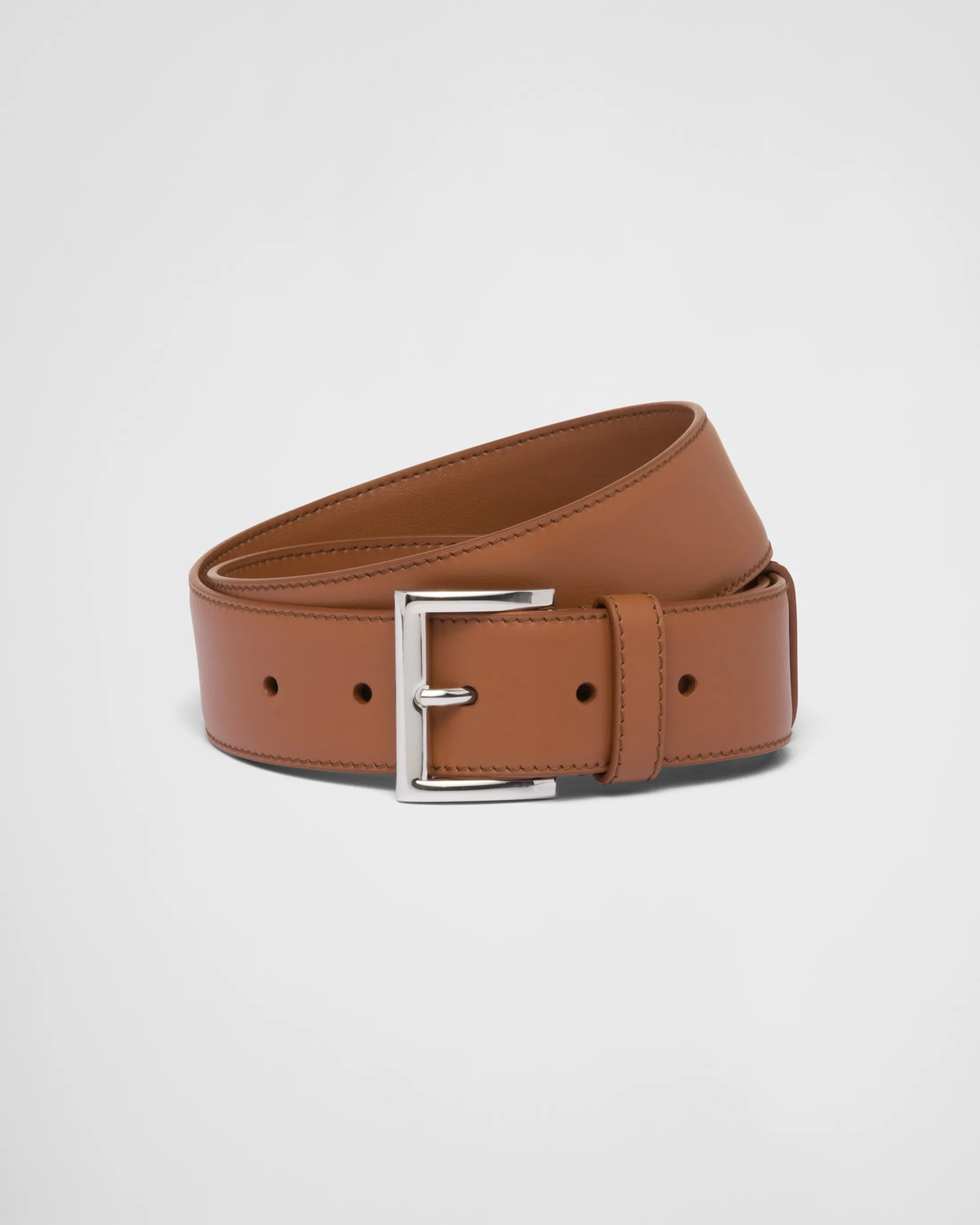 Prada Leather belt Cognac Store