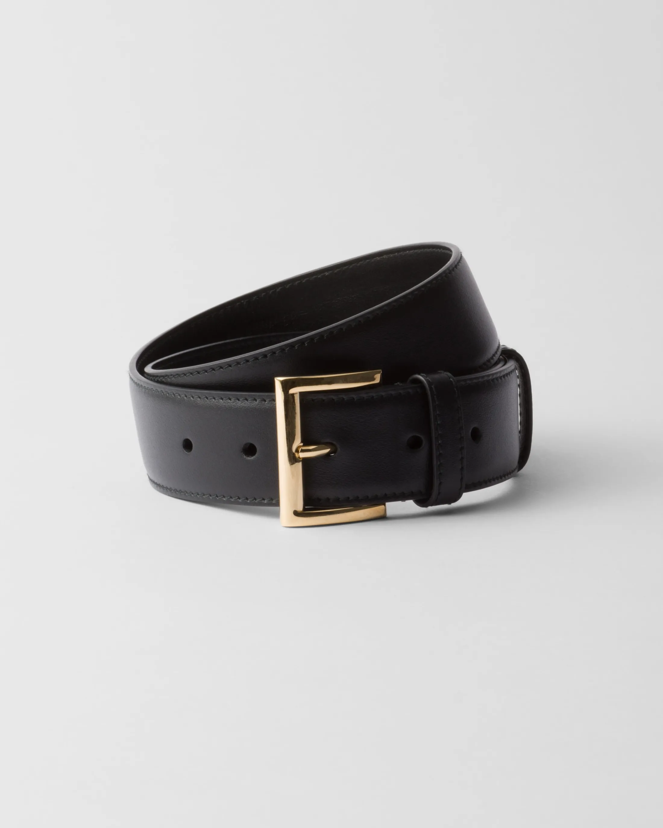 Prada Leather belt Black Cheap