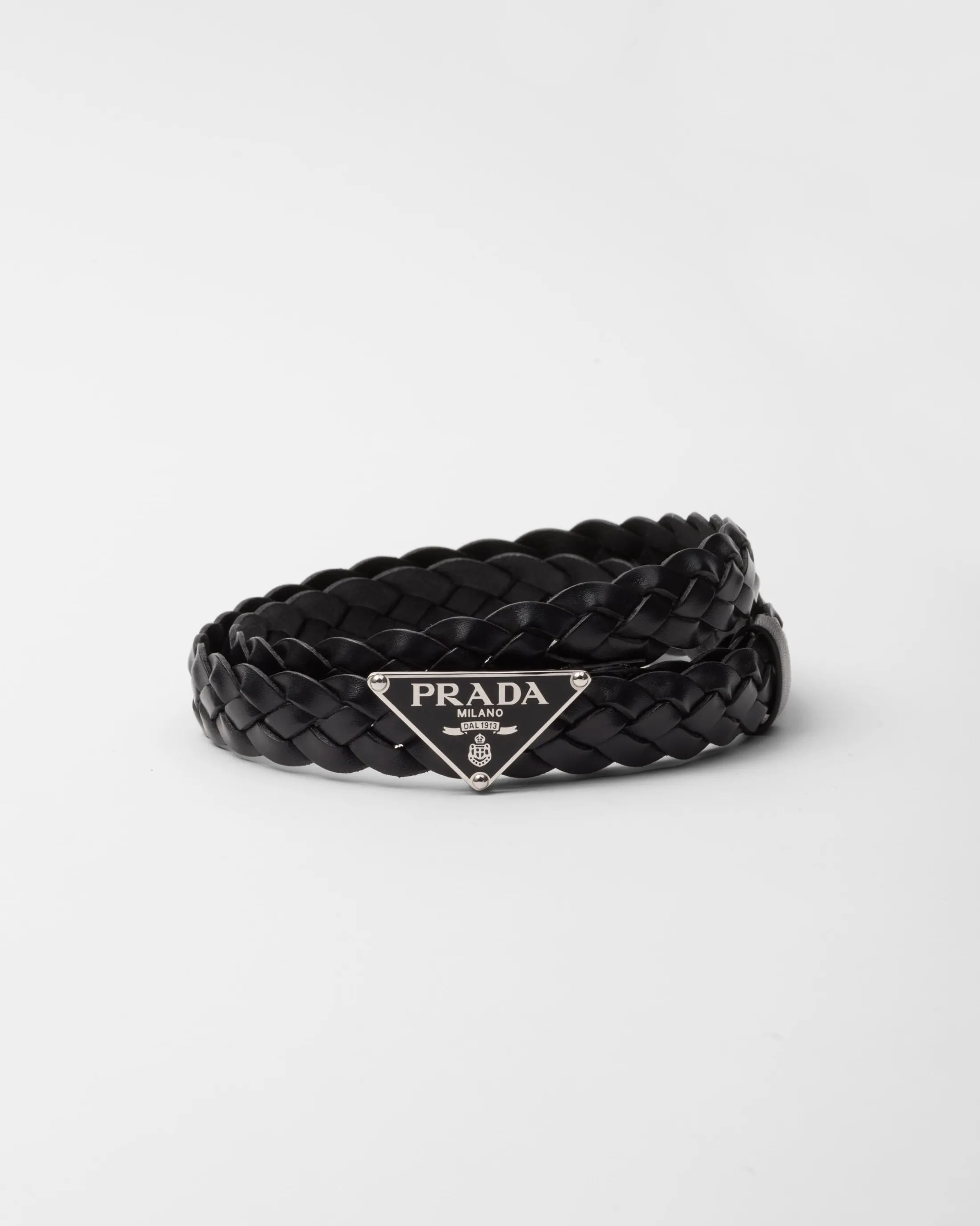 Prada Leather belt Black Best Sale