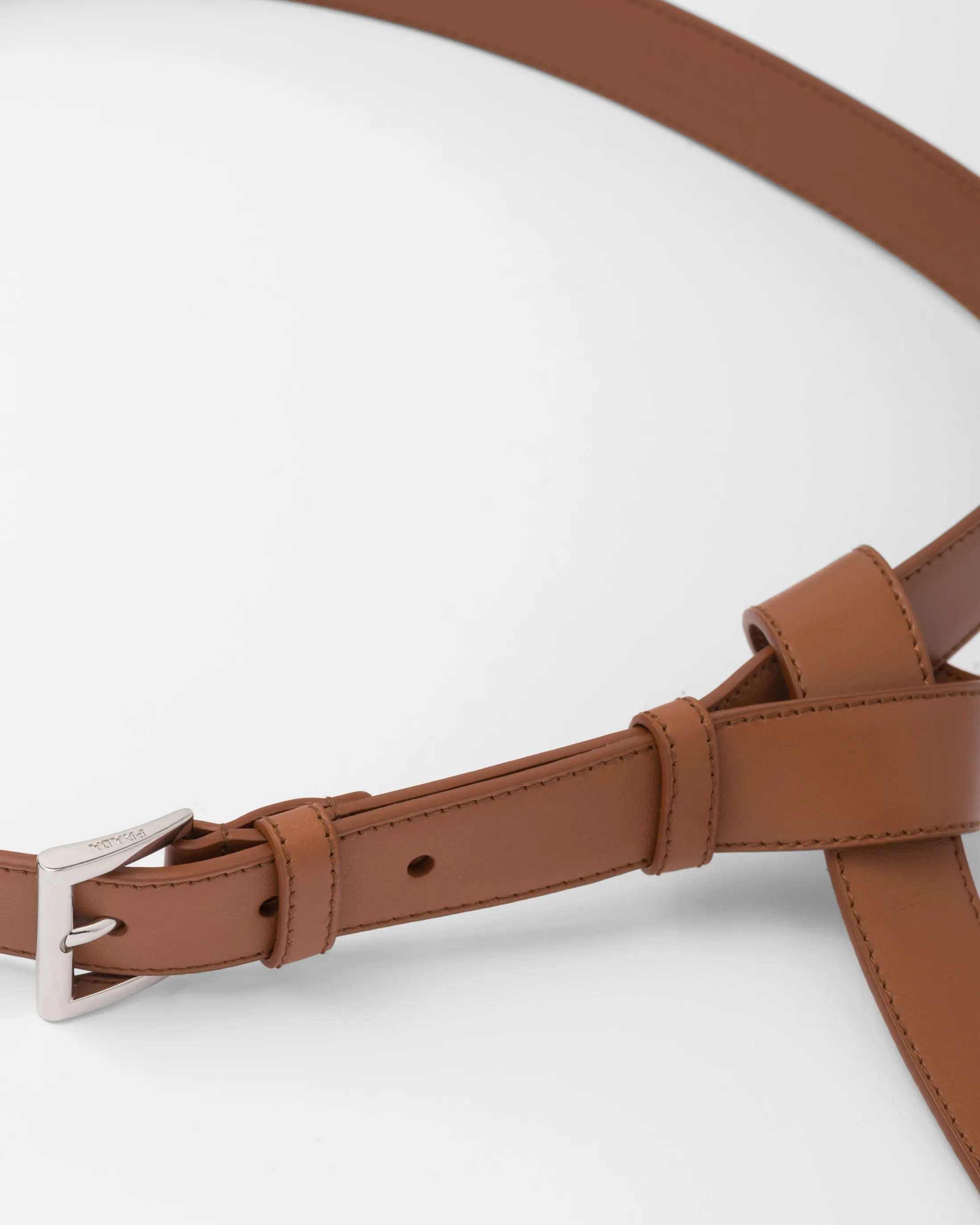 Prada Leather belt Cognac Shop