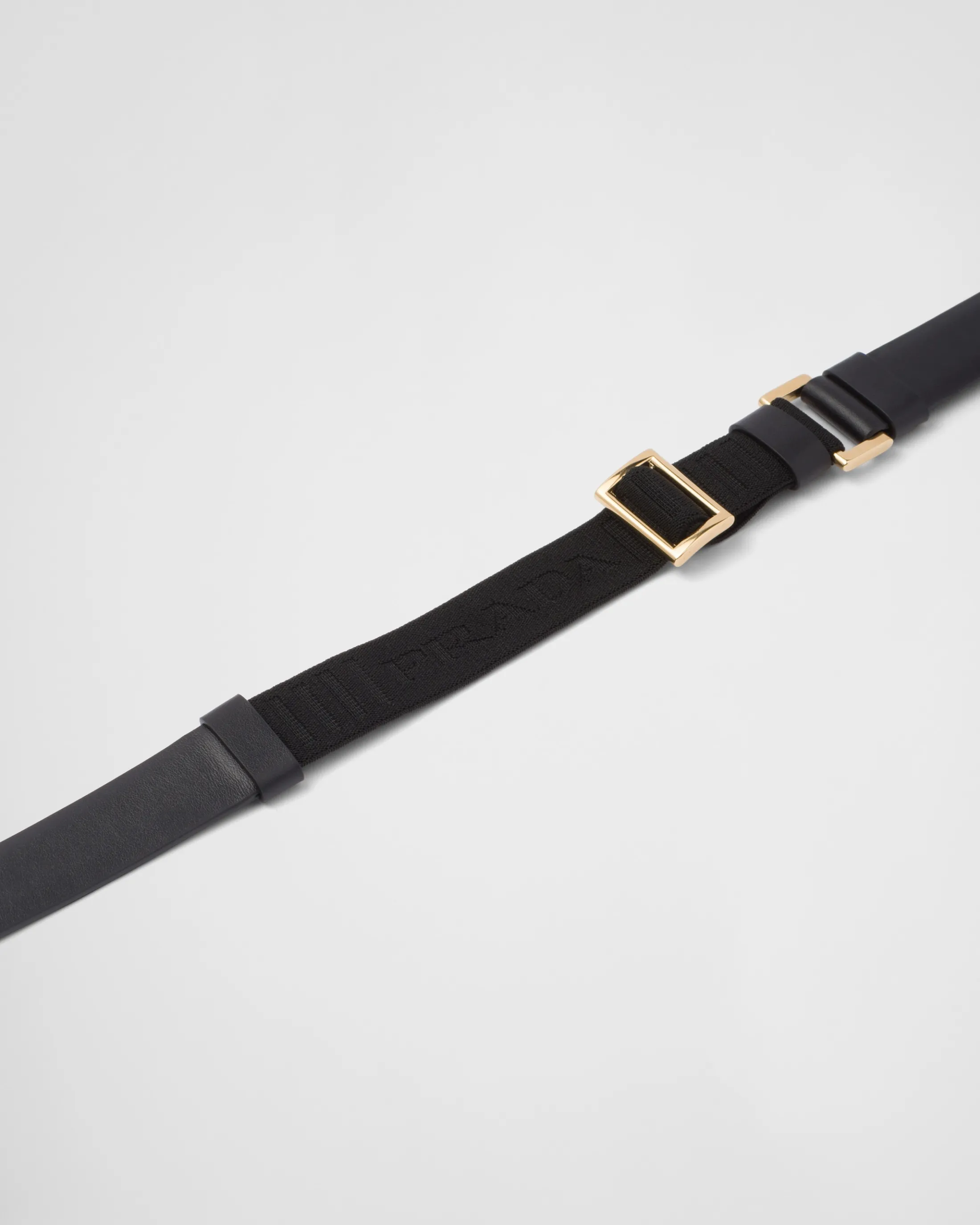 Prada Leather belt Black Outlet