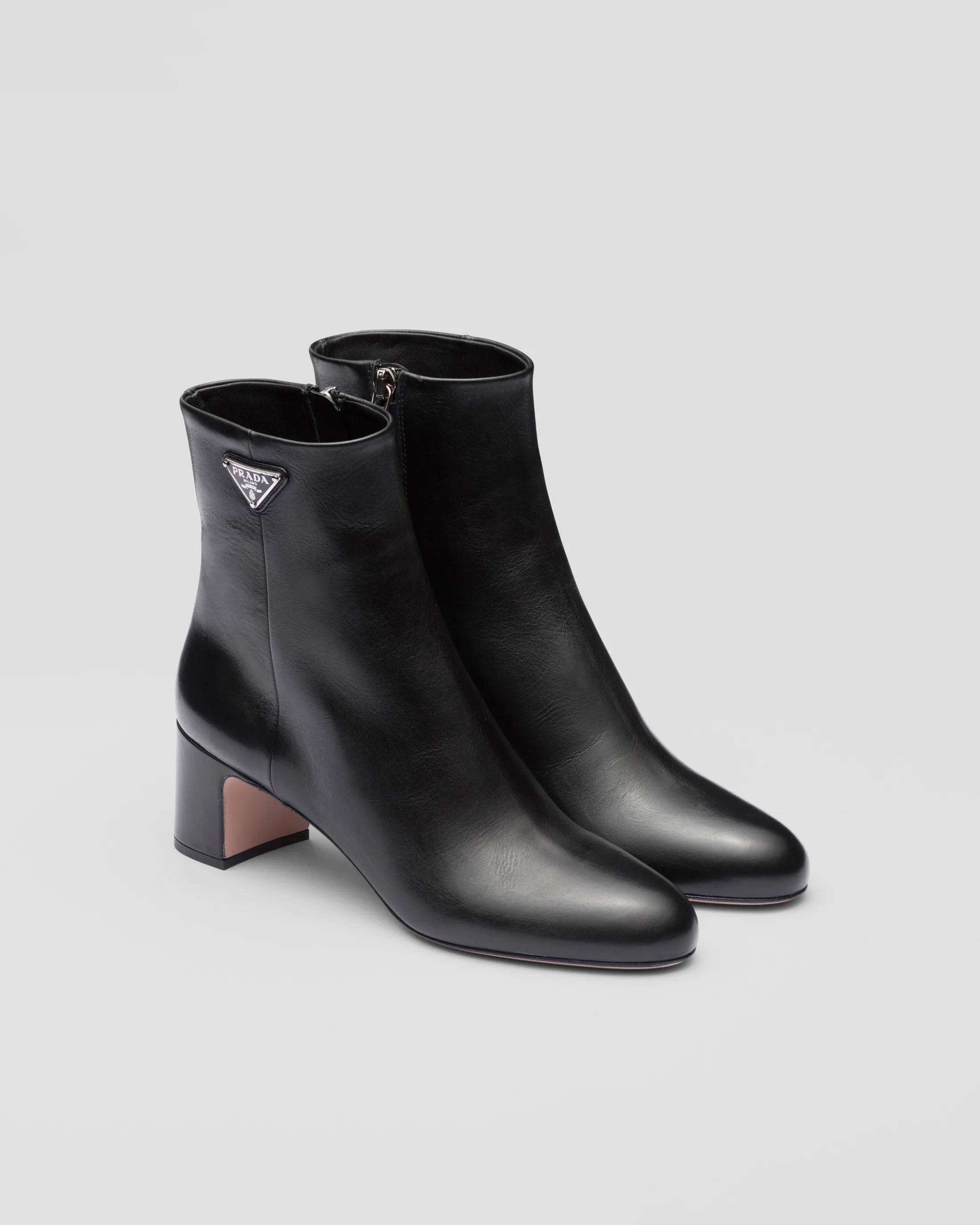 Prada Leather booties Black Store