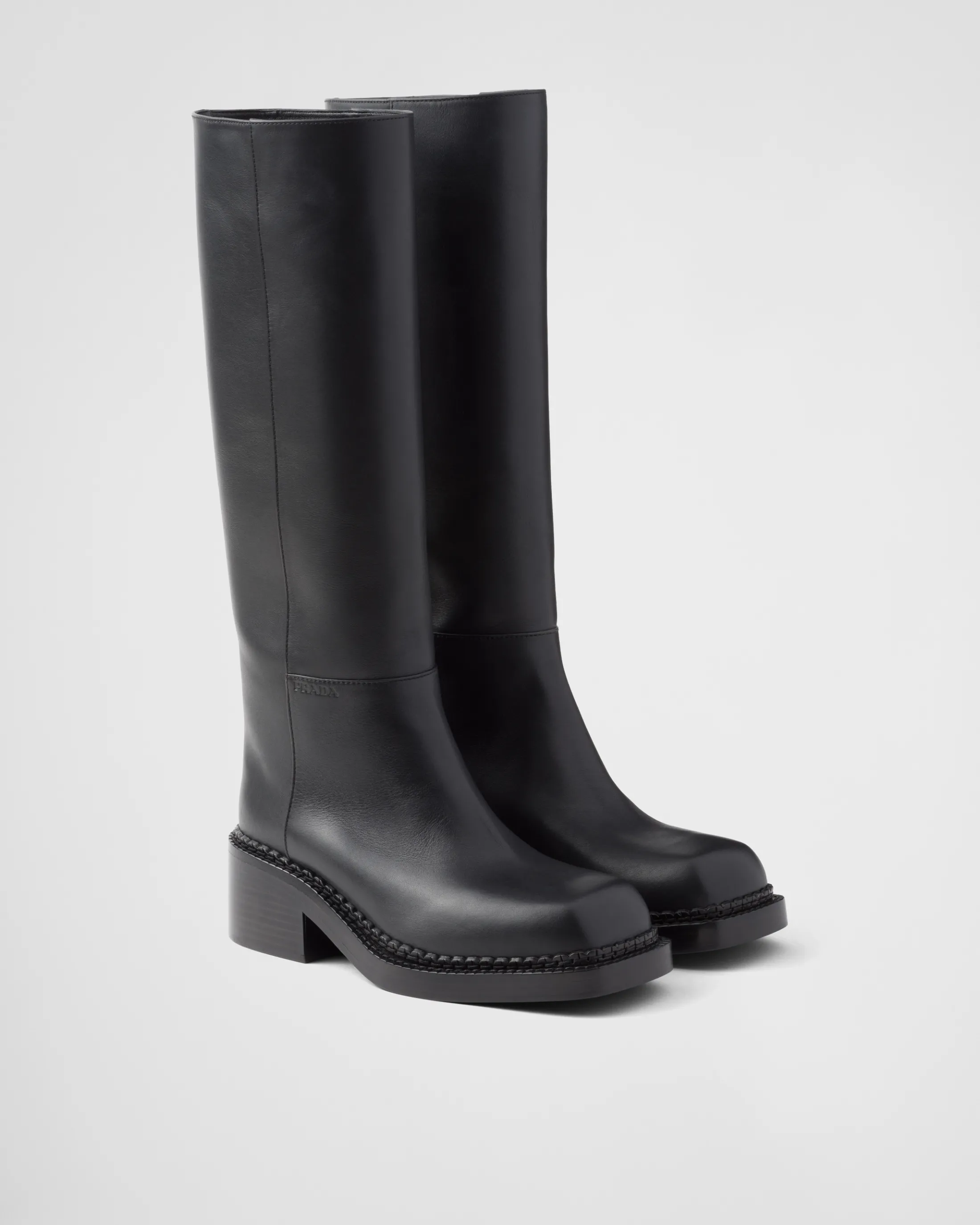 Prada Leather boots Black Best