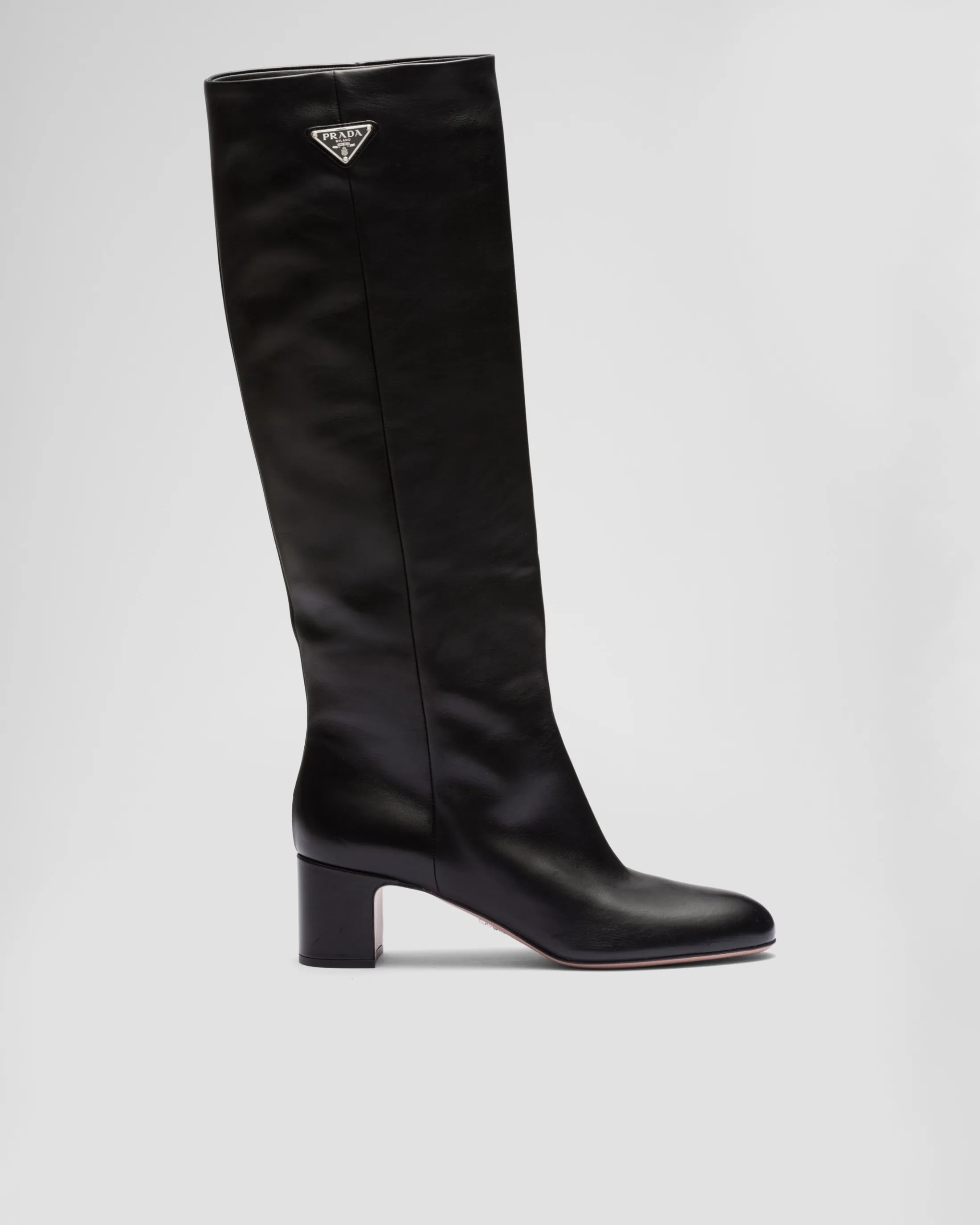 Prada Leather boots Black Shop