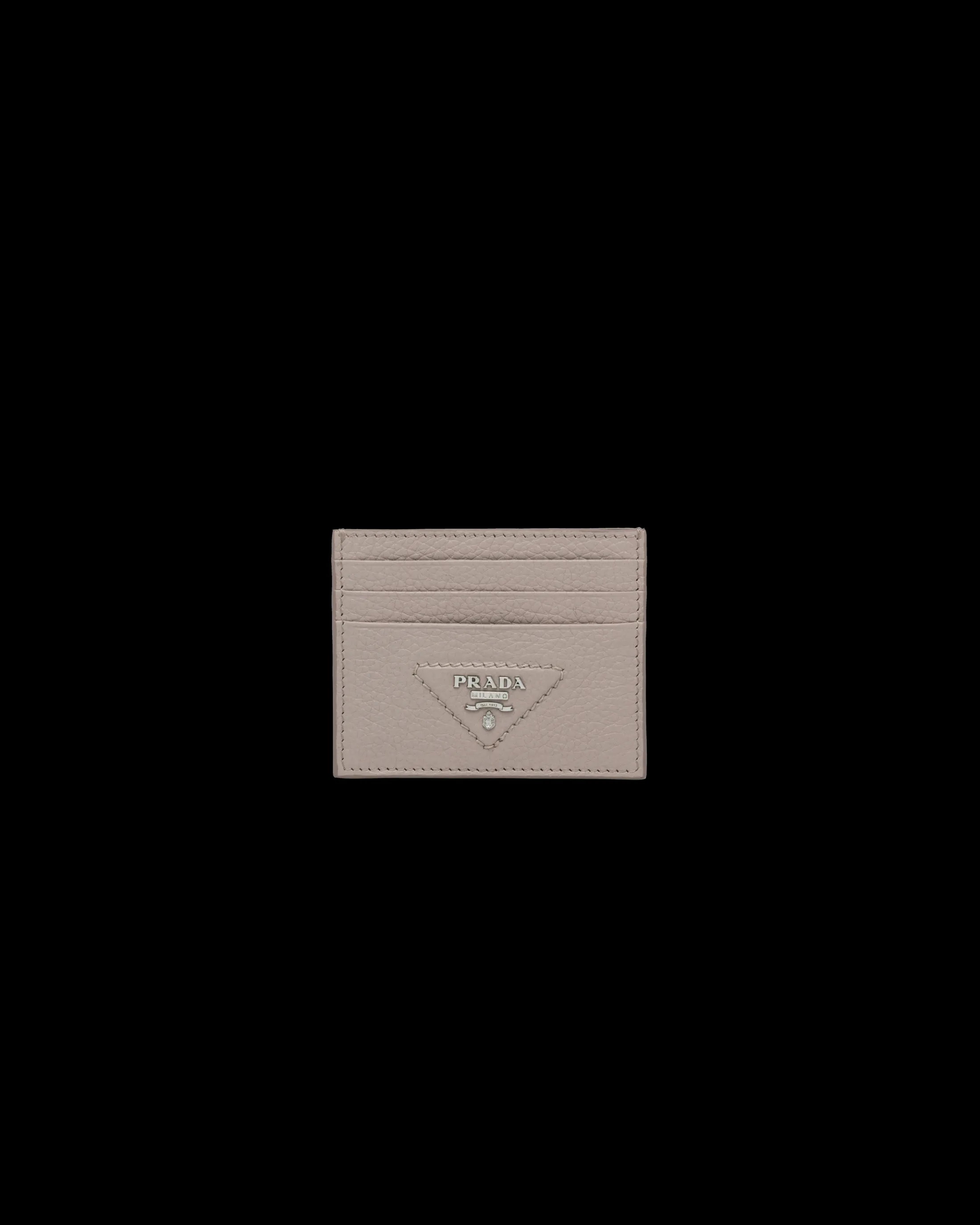 Prada Leather card holder Claygrey Hot