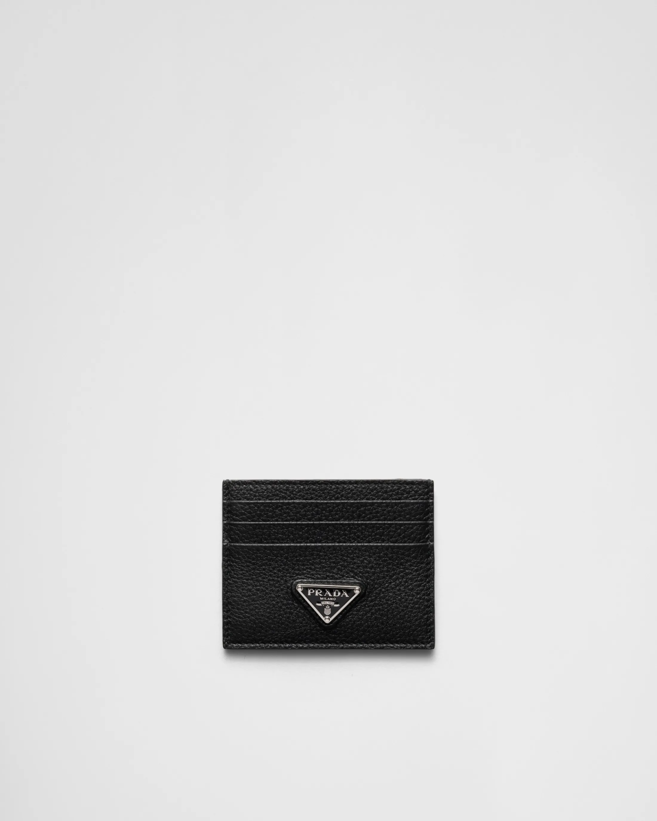 Prada Leather card holder Black Online