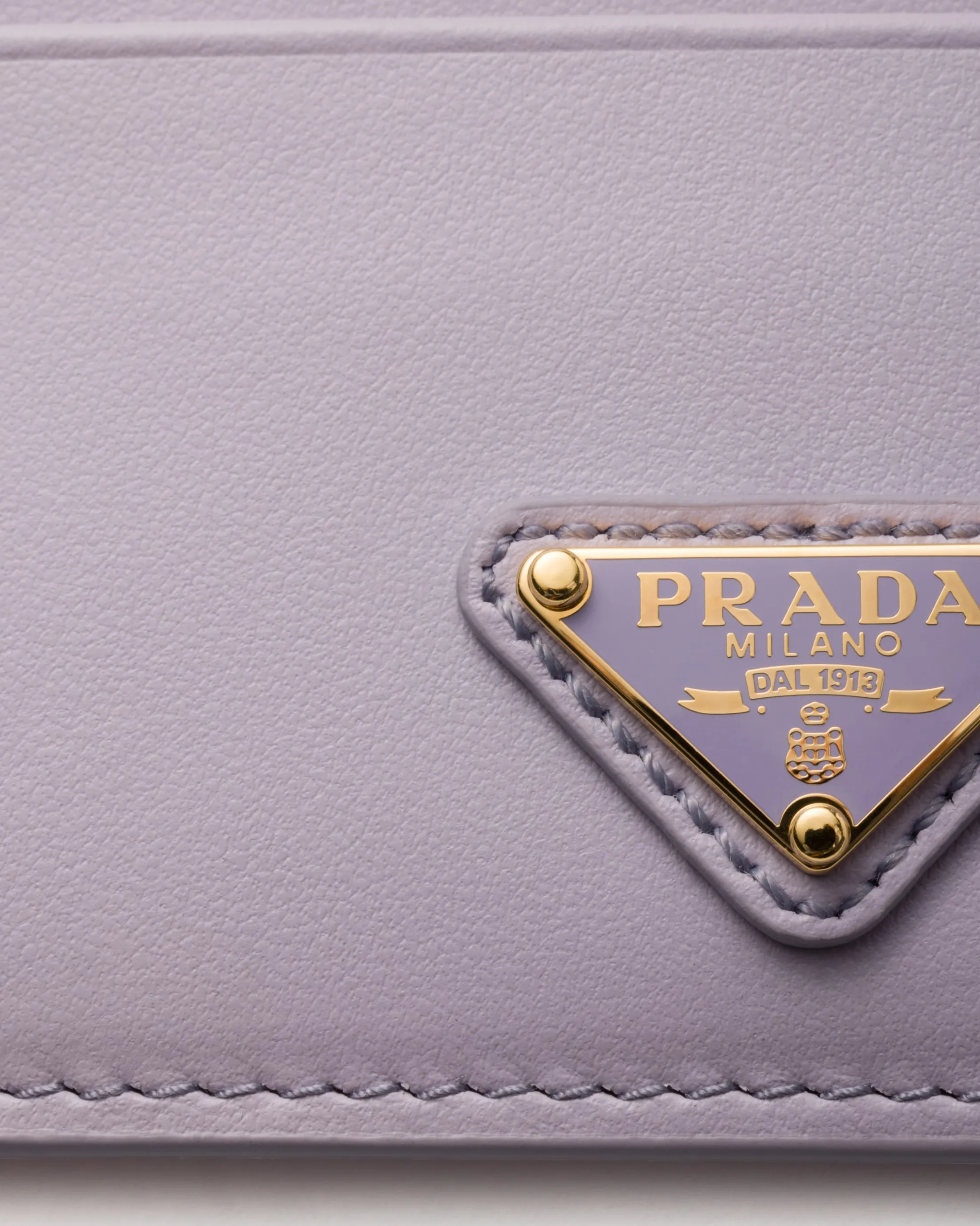 Prada Leather card holder Wisteria Discount