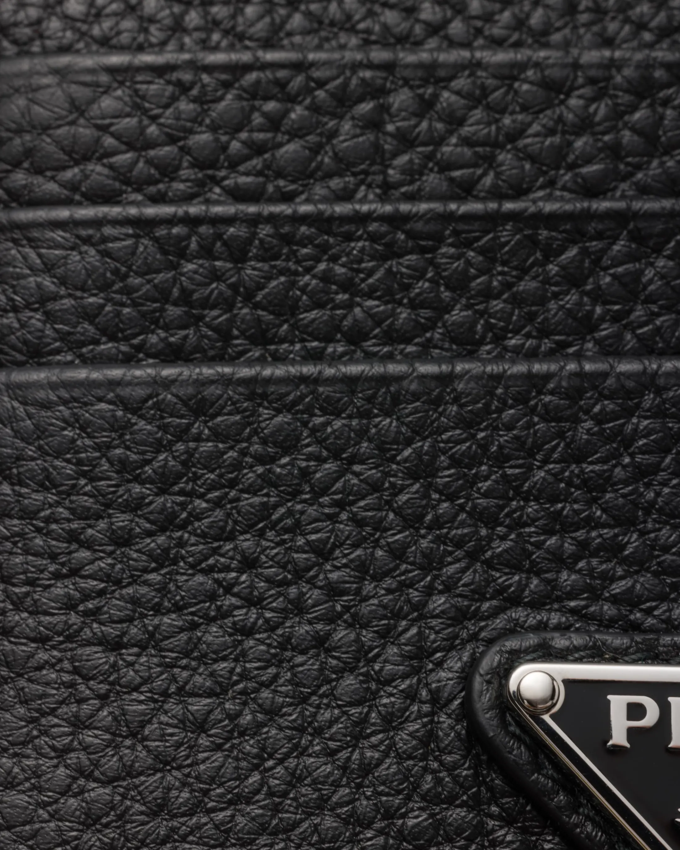 Prada Leather card holder Black Online