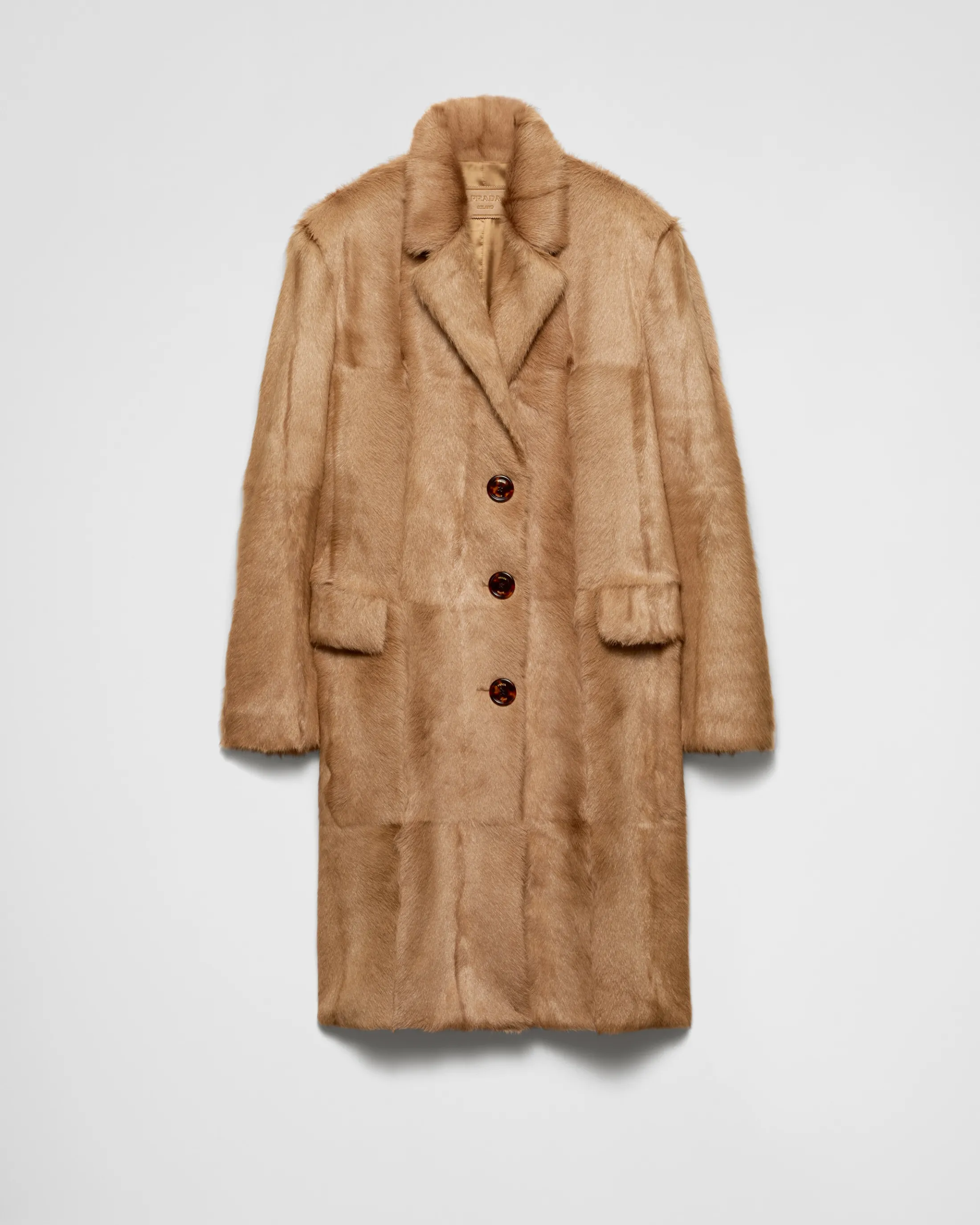 Prada Leather coat Corkbeige Cheap