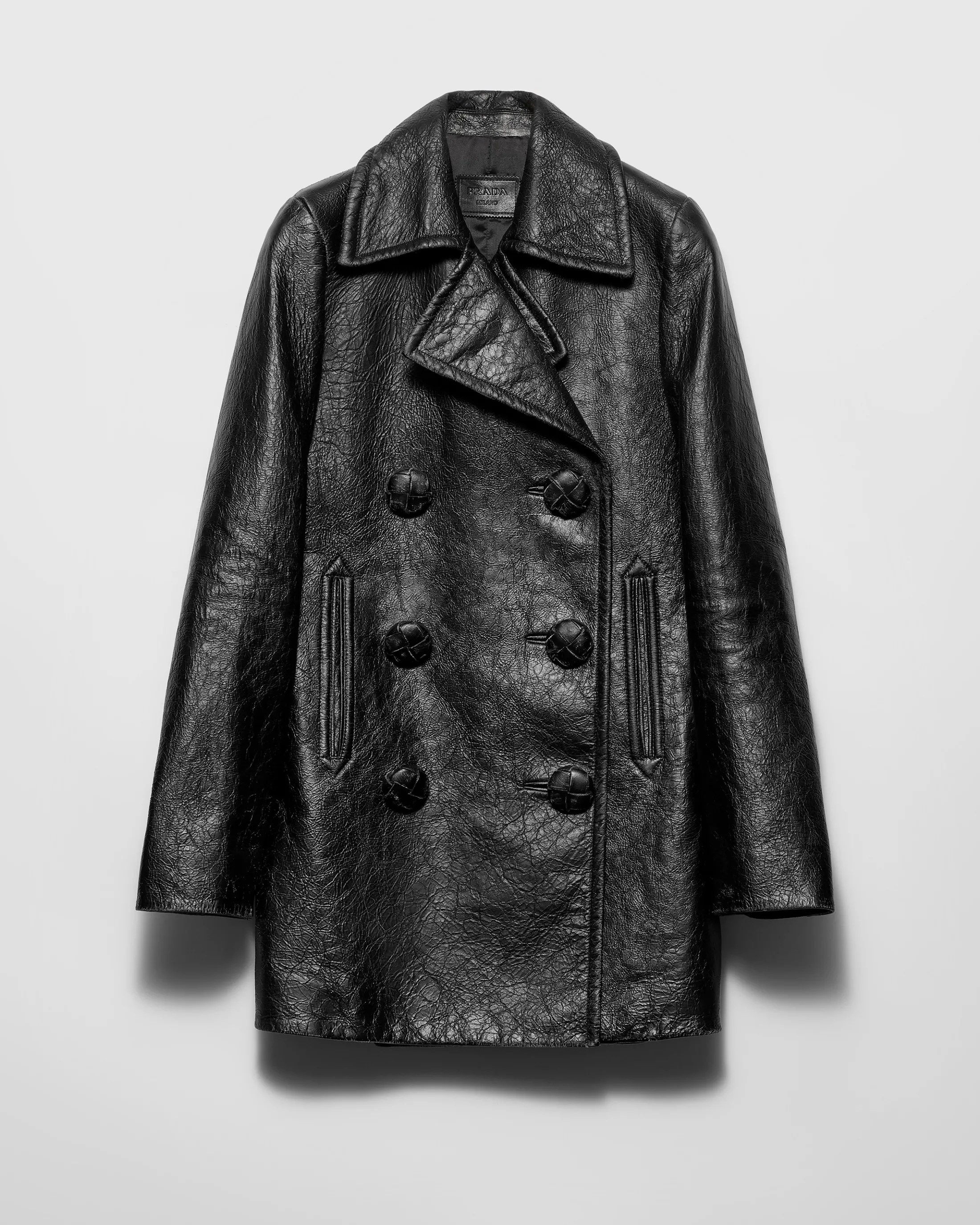 Prada Leather coat Black Best