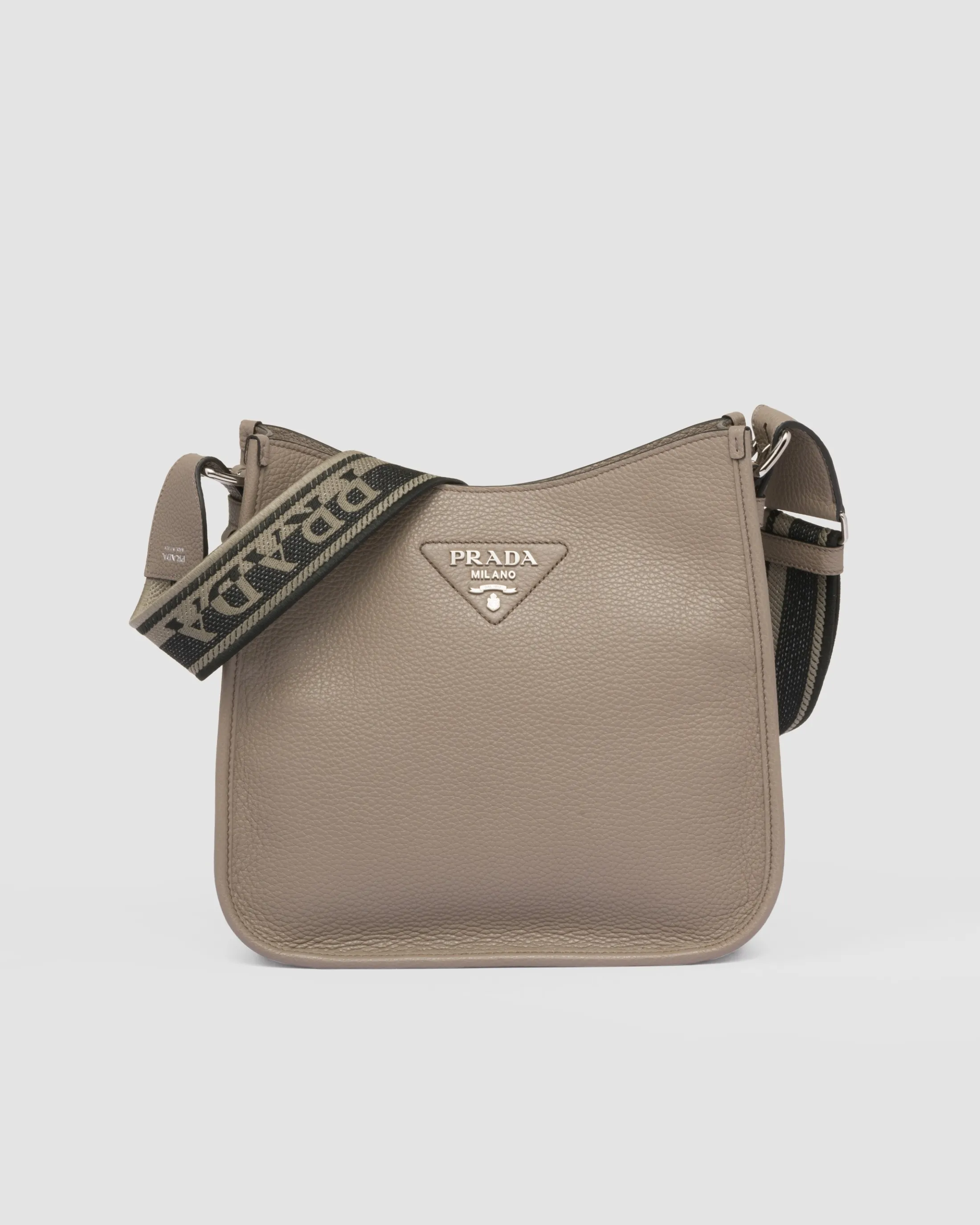 Prada Leather hobo bag Claygrey Cheap