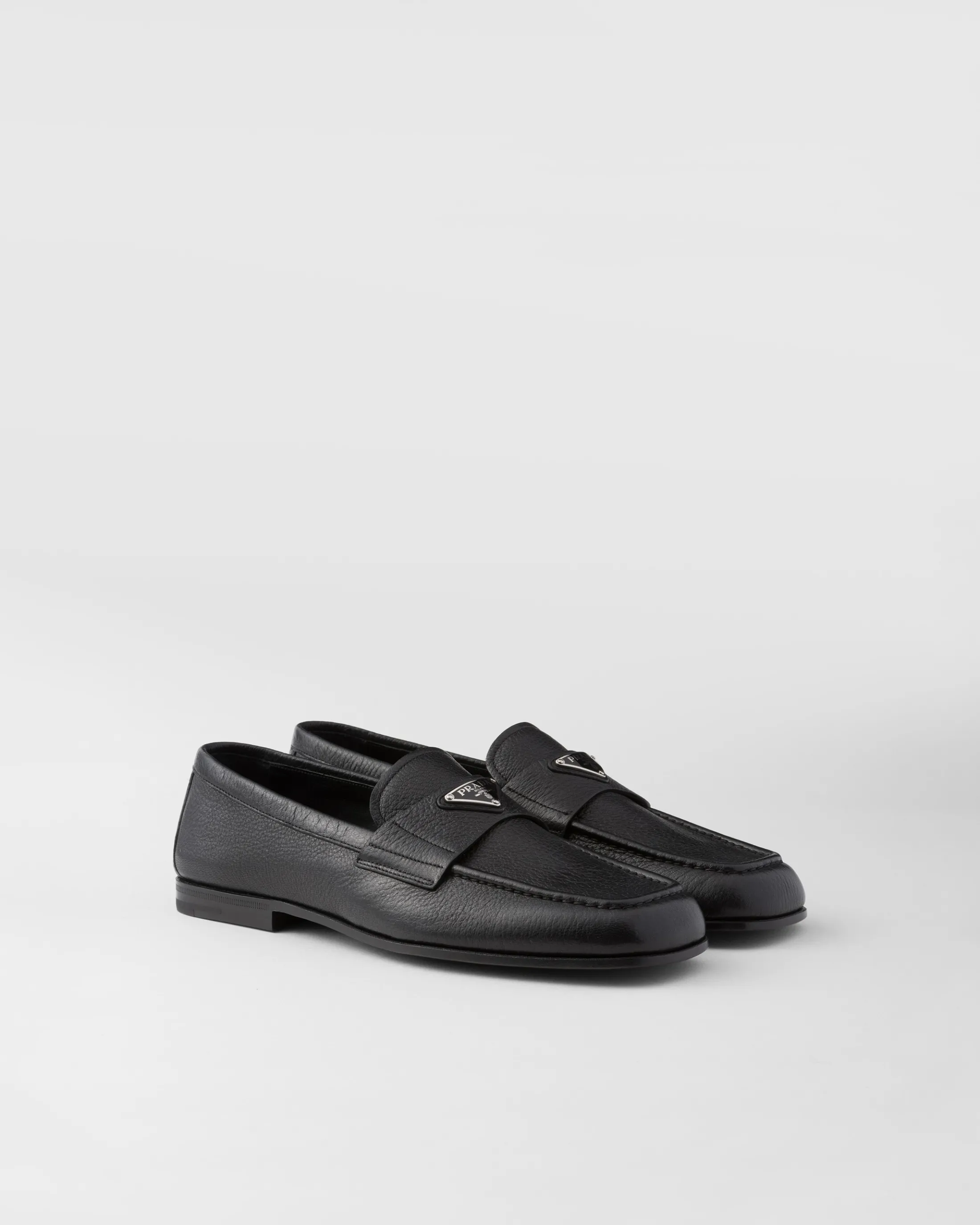 Prada Leather loafers Black Sale