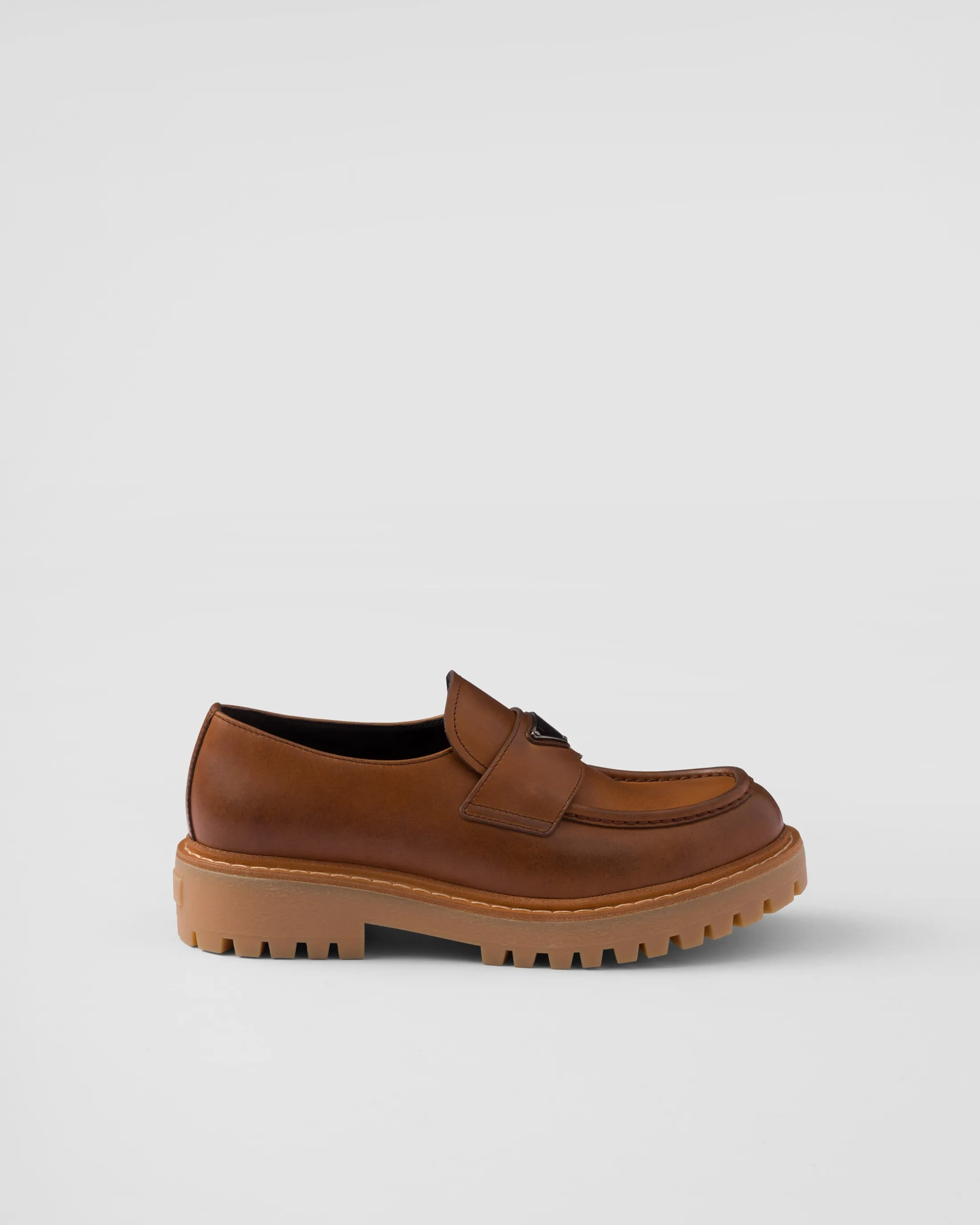 Prada Leather loafers Cognac Best