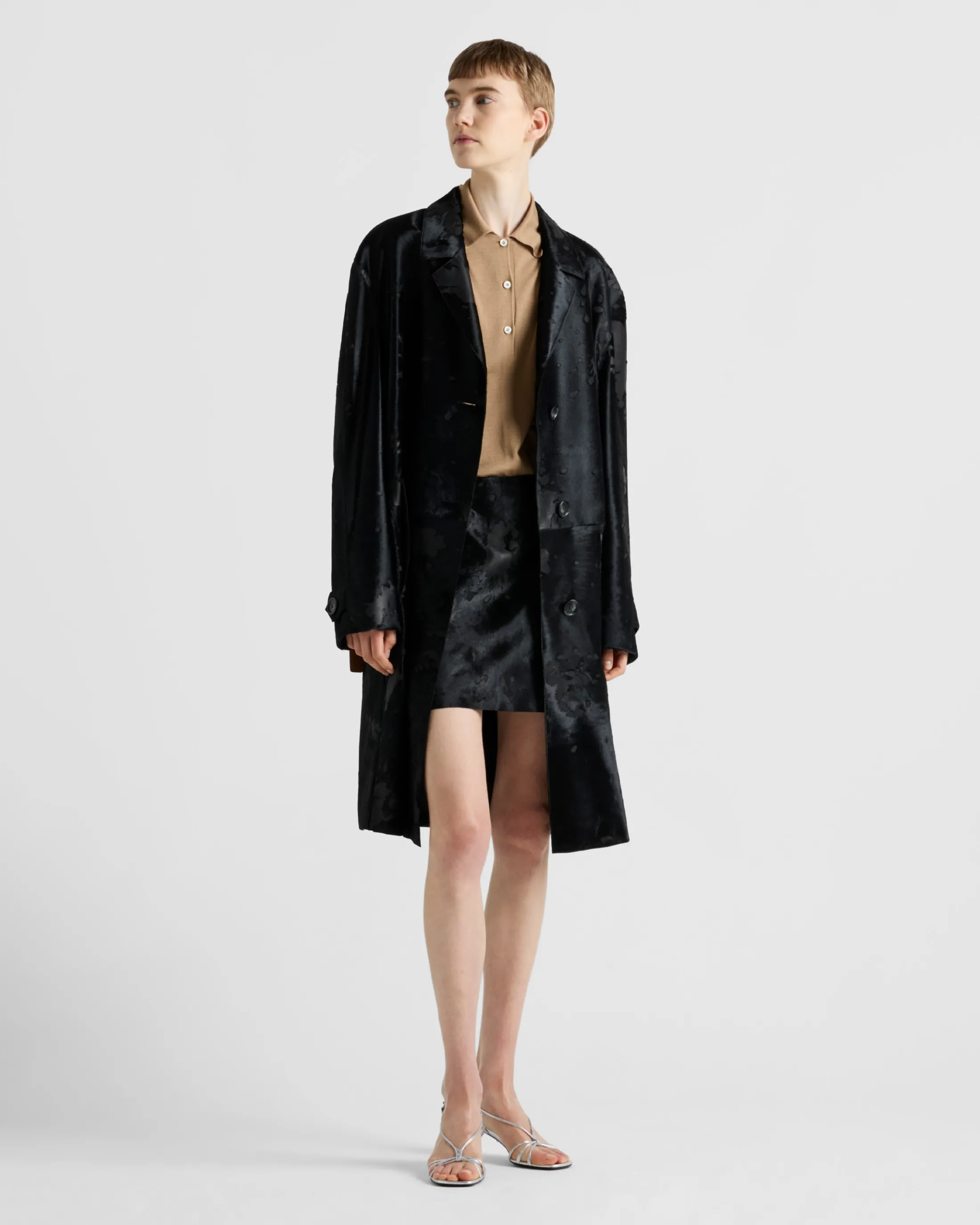 Prada Leather miniskirt Black Store