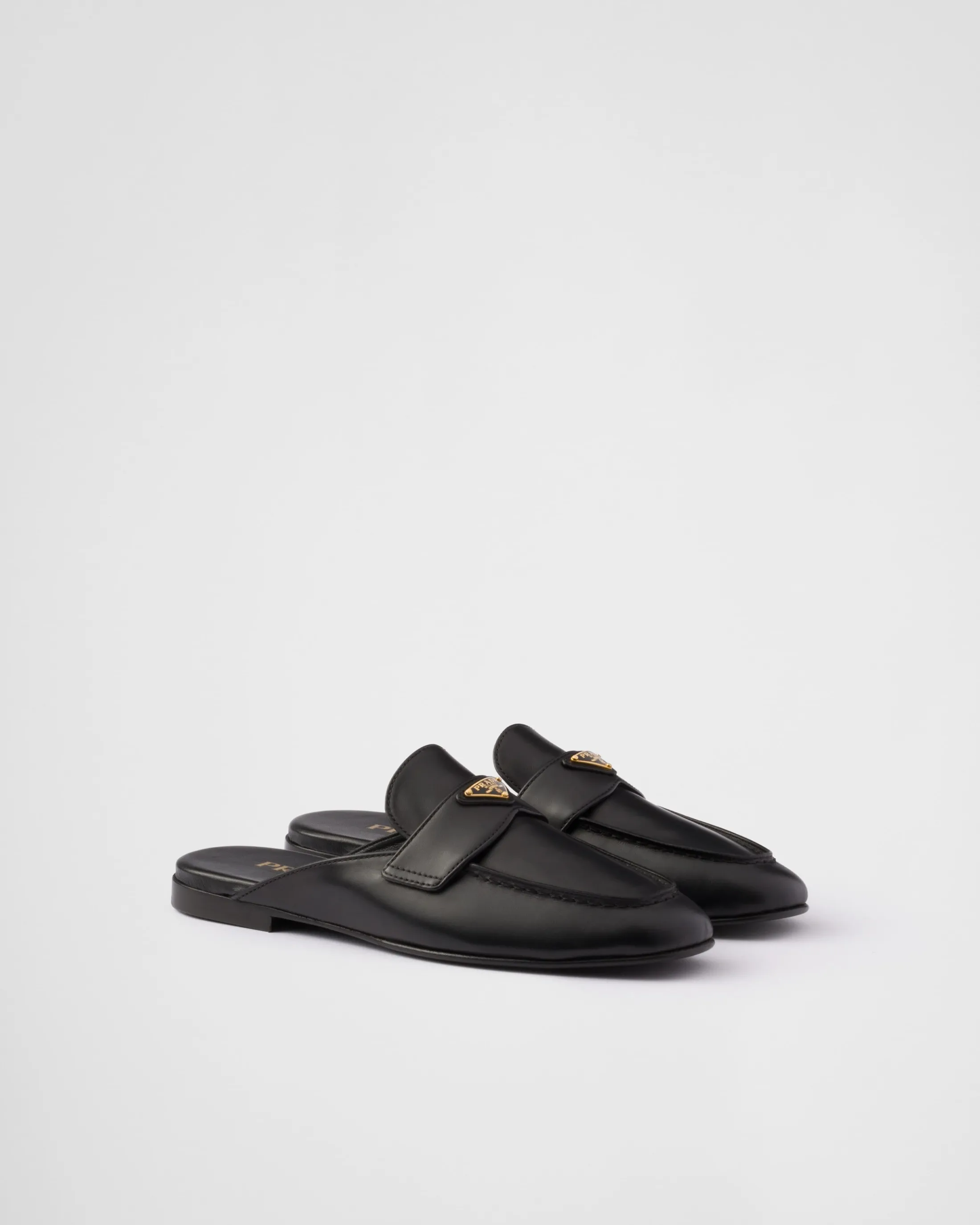 Prada Leather mules Black Store