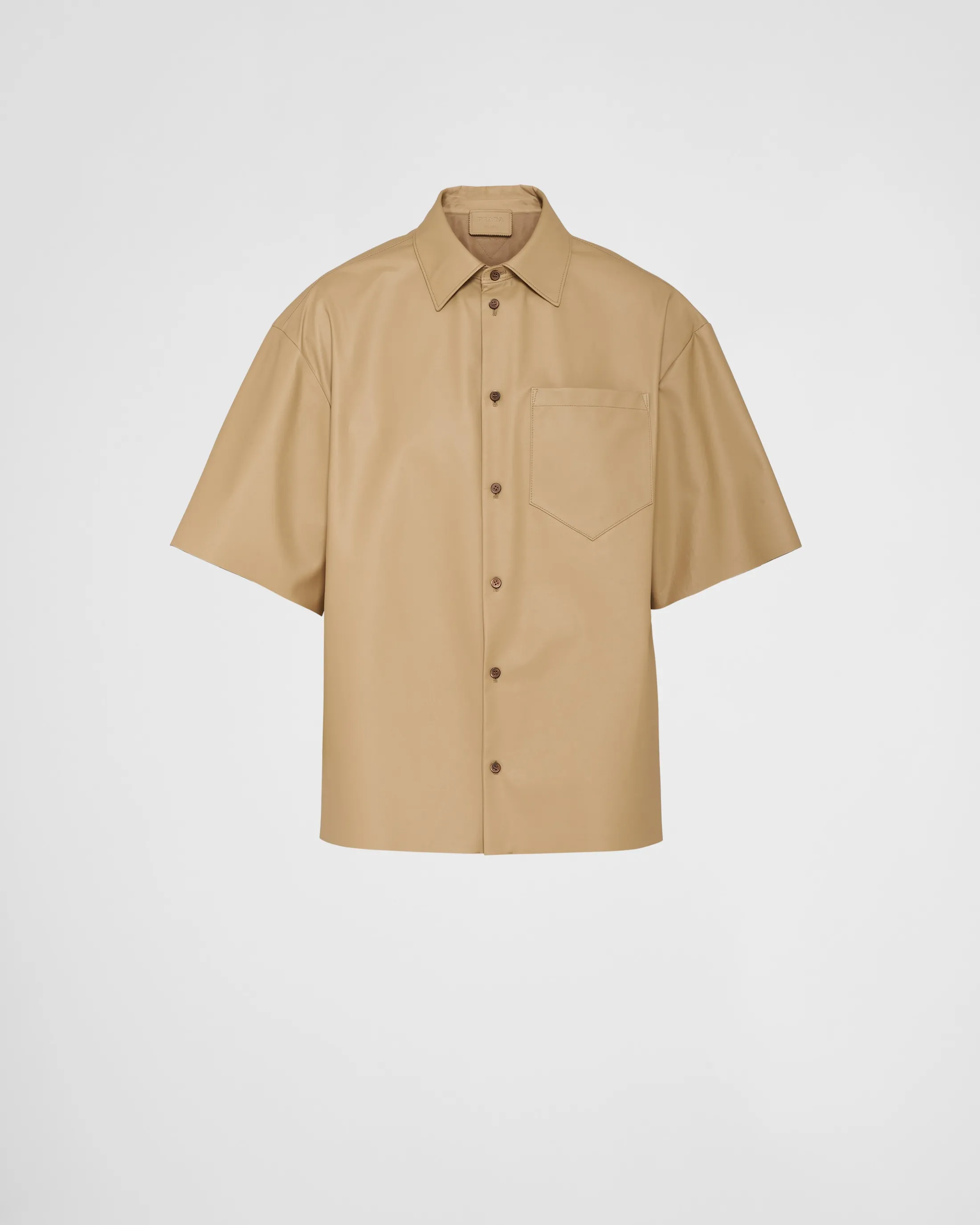 Prada Leather shirt Khaki Fashion