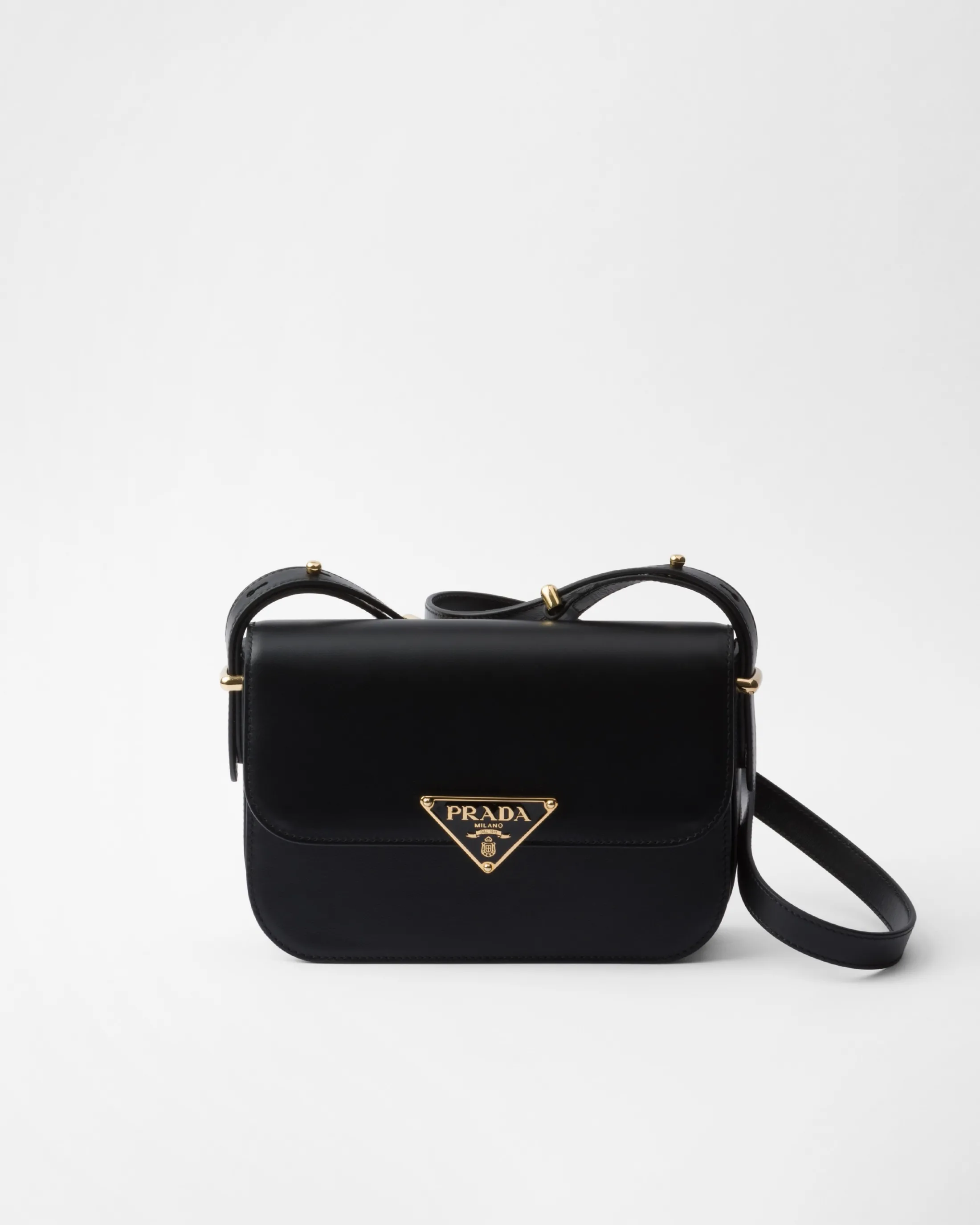 Prada Leather shoulder bag Black Sale