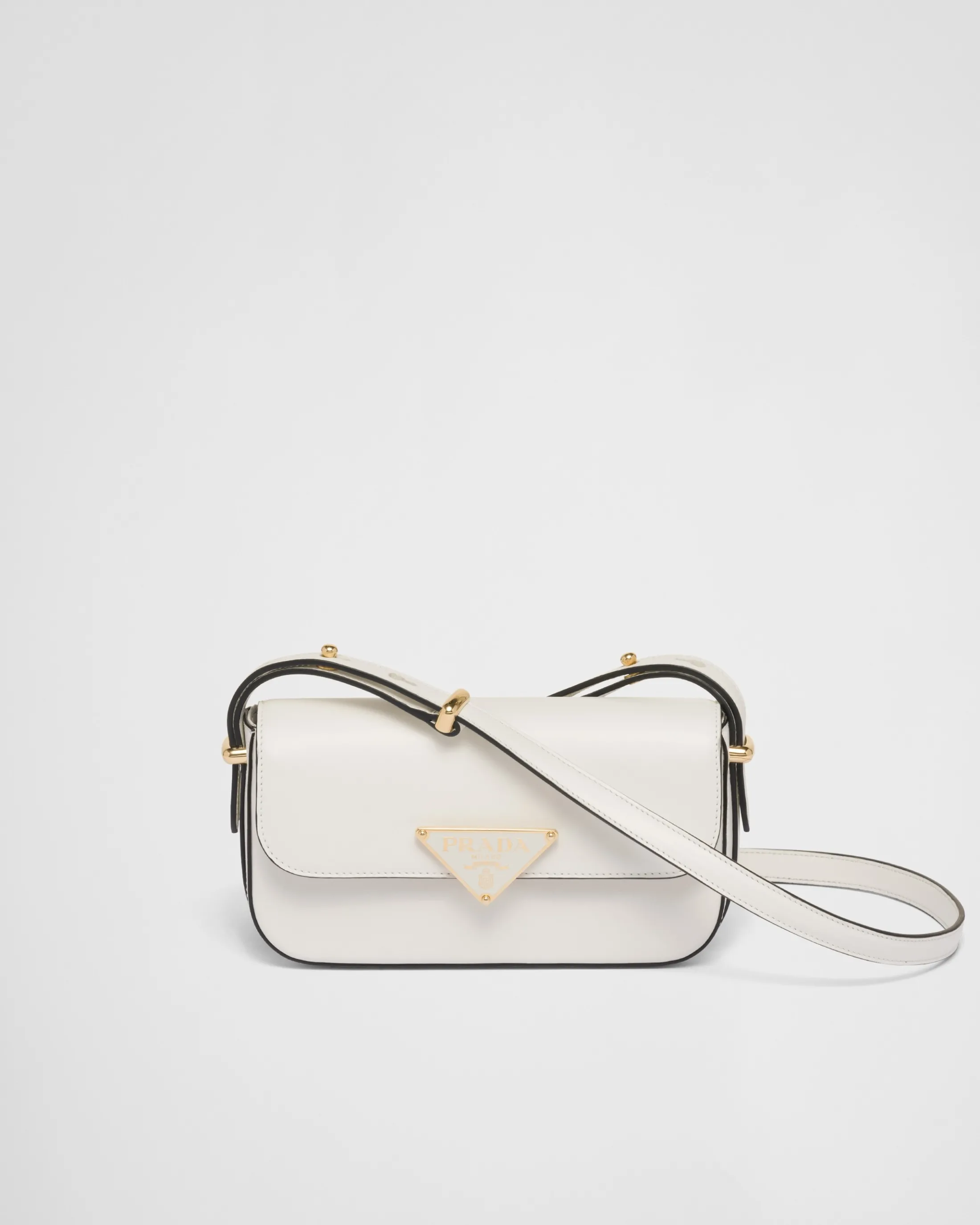 Prada Leather shoulder bag White Shop