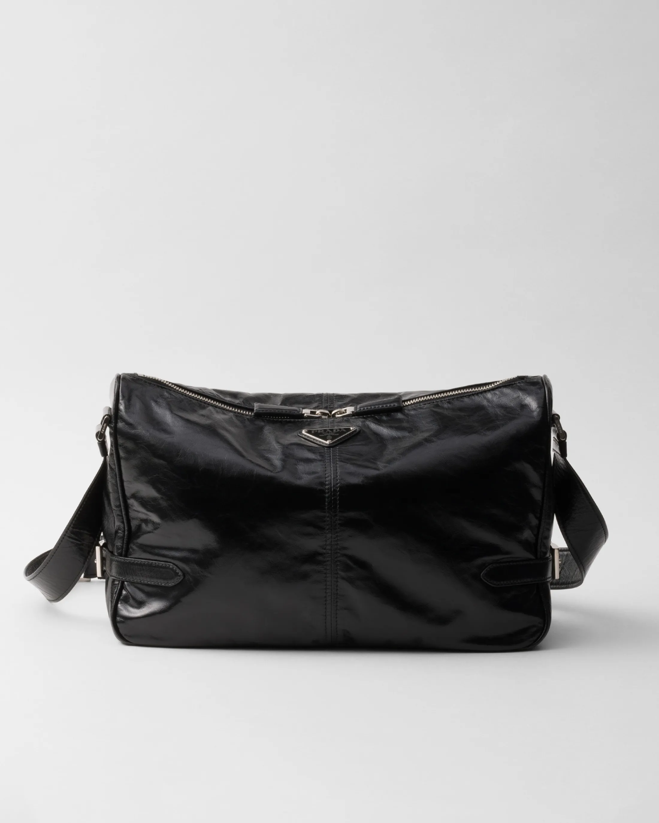 Prada Leather shoulder bag Black Hot