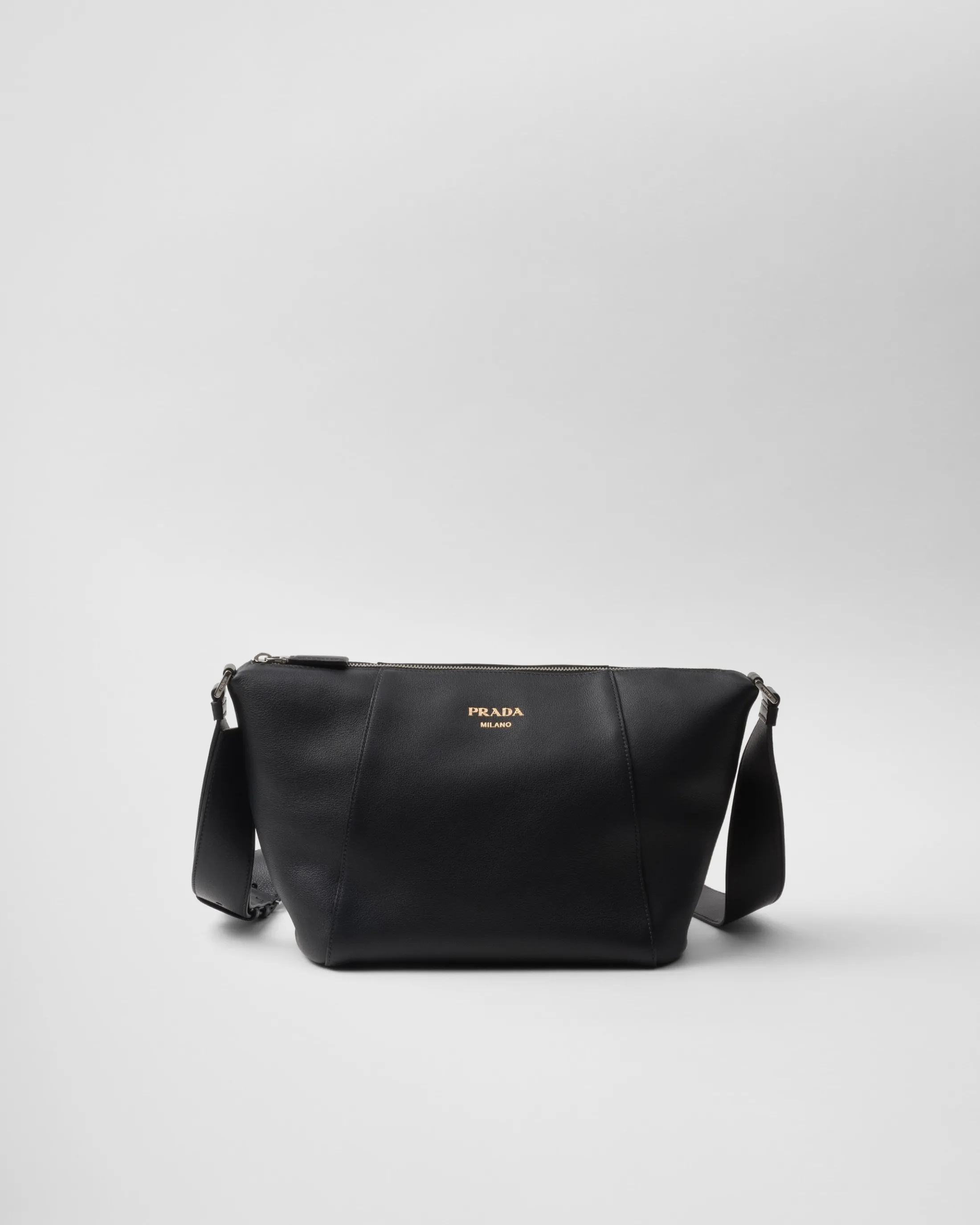 Prada Leather shoulder bag Black Discount