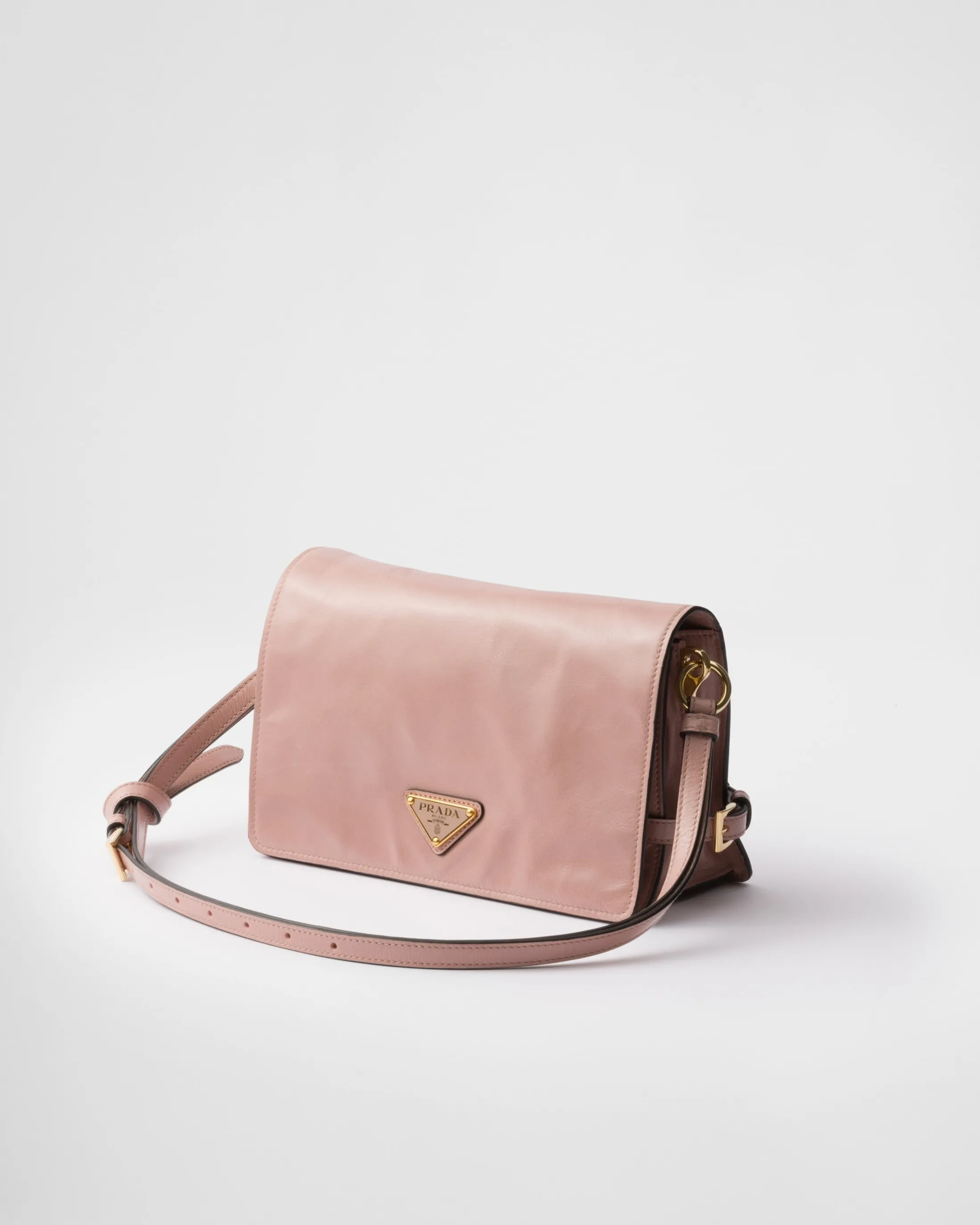 Prada Leather shoulder bag Lily-of-the-valley Outlet