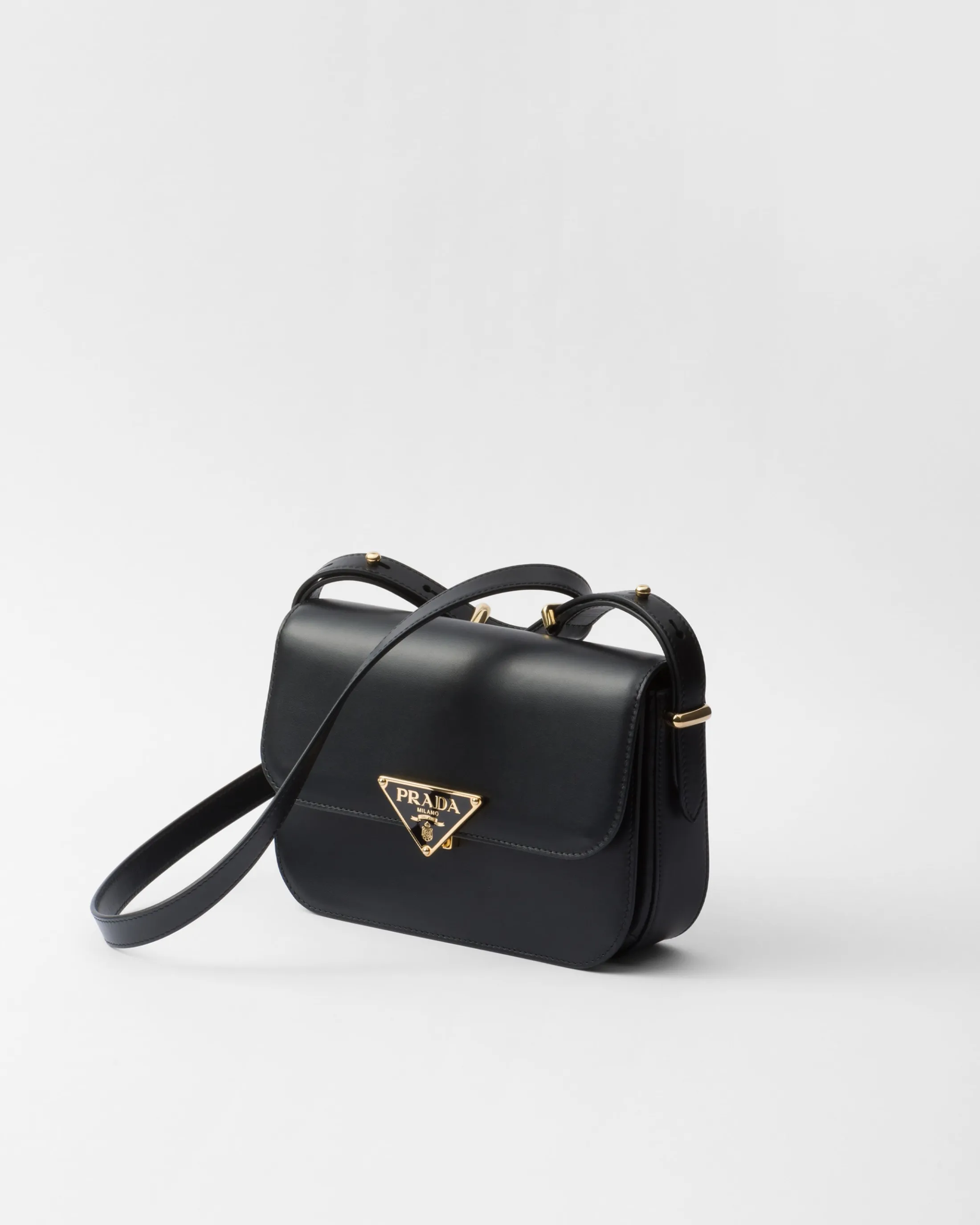 Prada Leather shoulder bag Black Sale