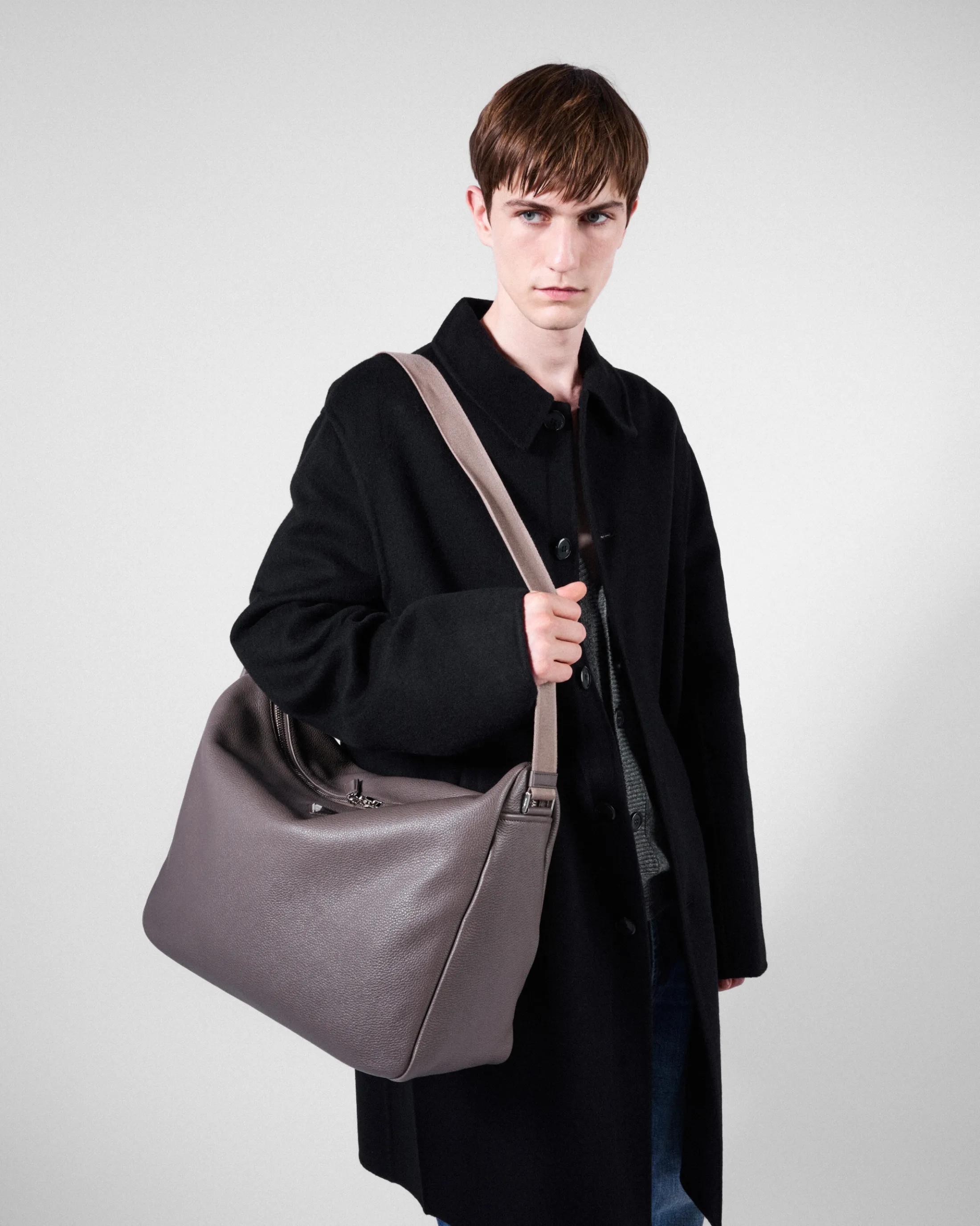 Prada Leather shoulder bag Bamboogray Online