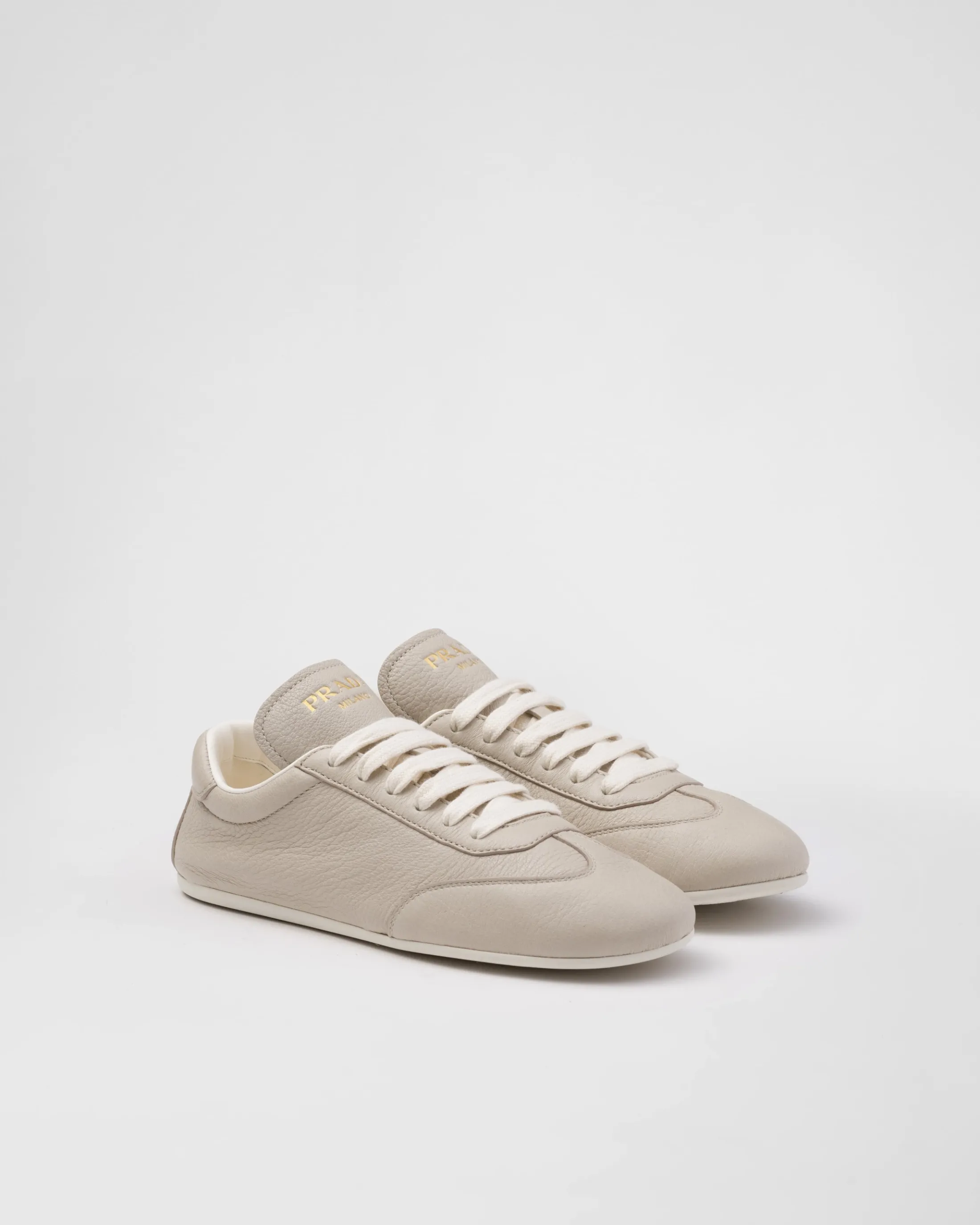 Prada Leather sneakers Pumicestone Best