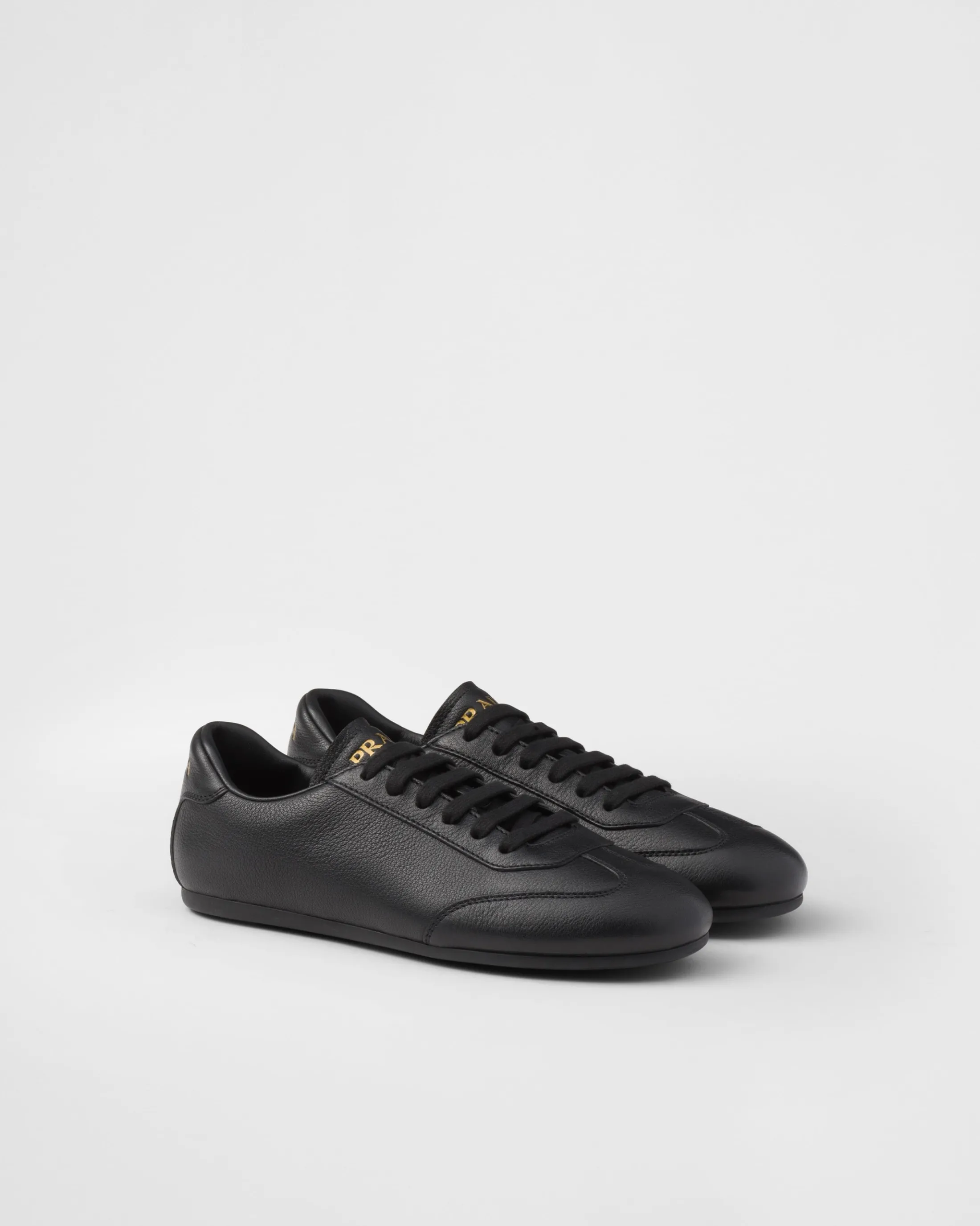 Prada Leather sneakers Black Store