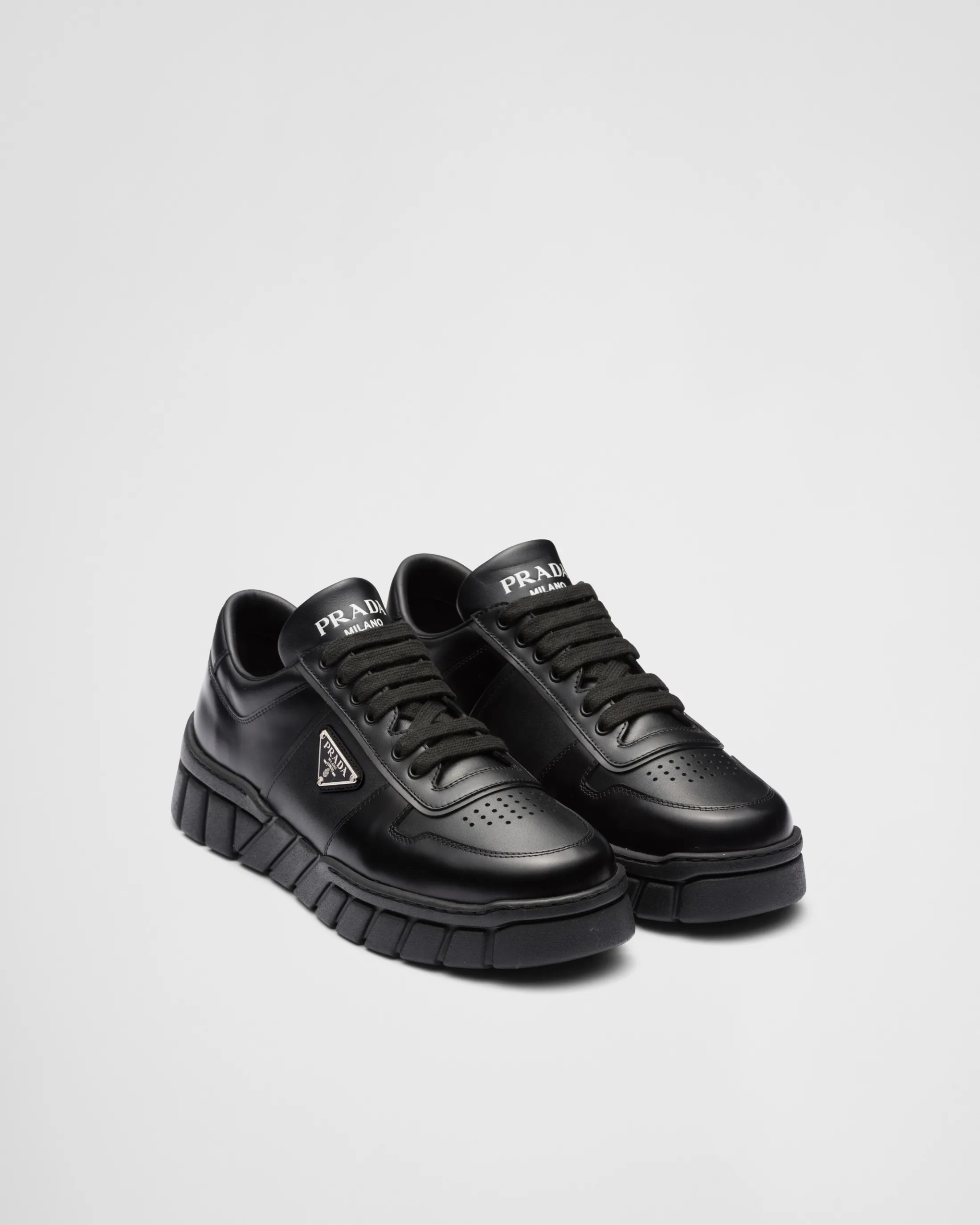 Prada Leather sneakers Black Best