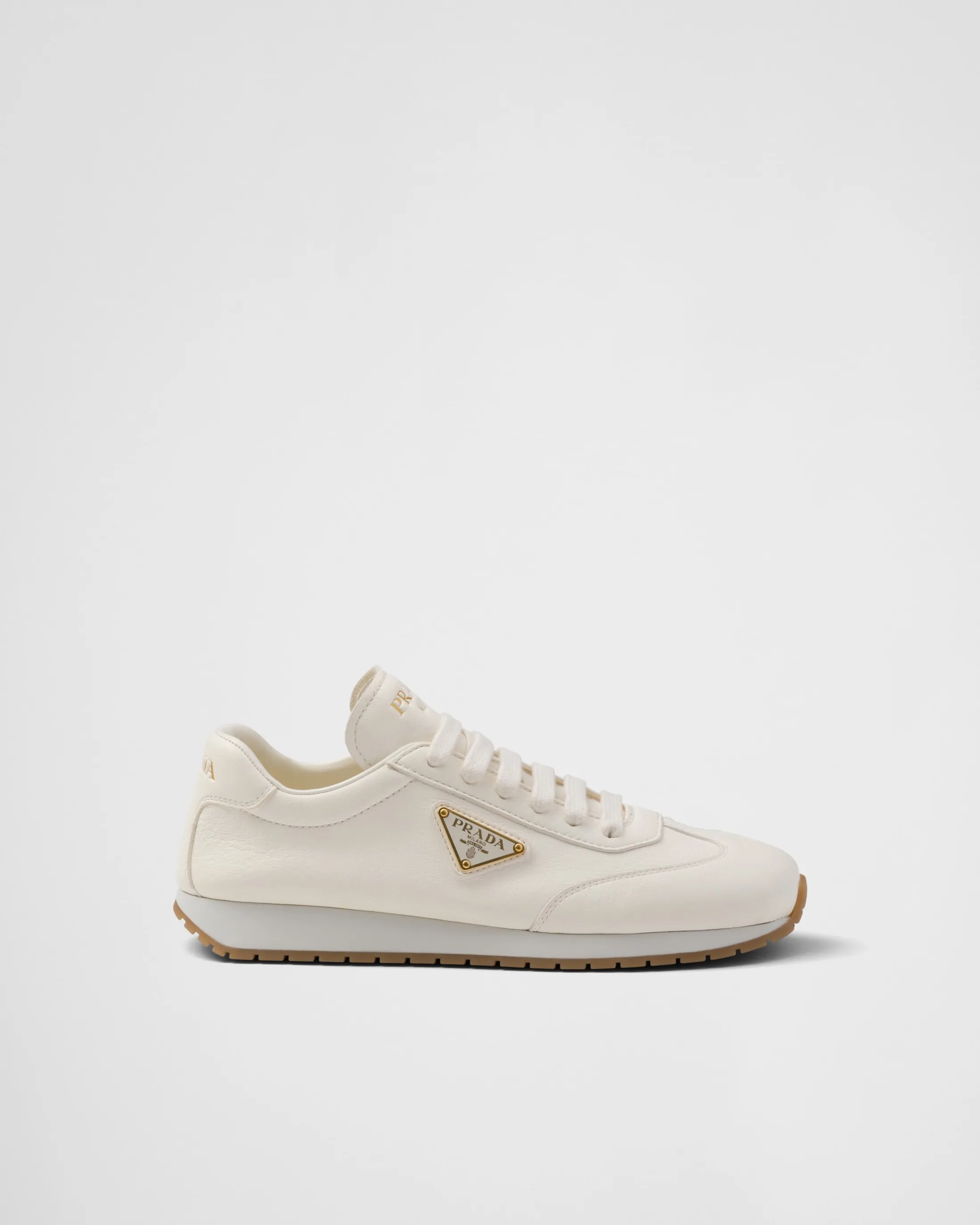 Prada Leather sneakers Ivory Hot