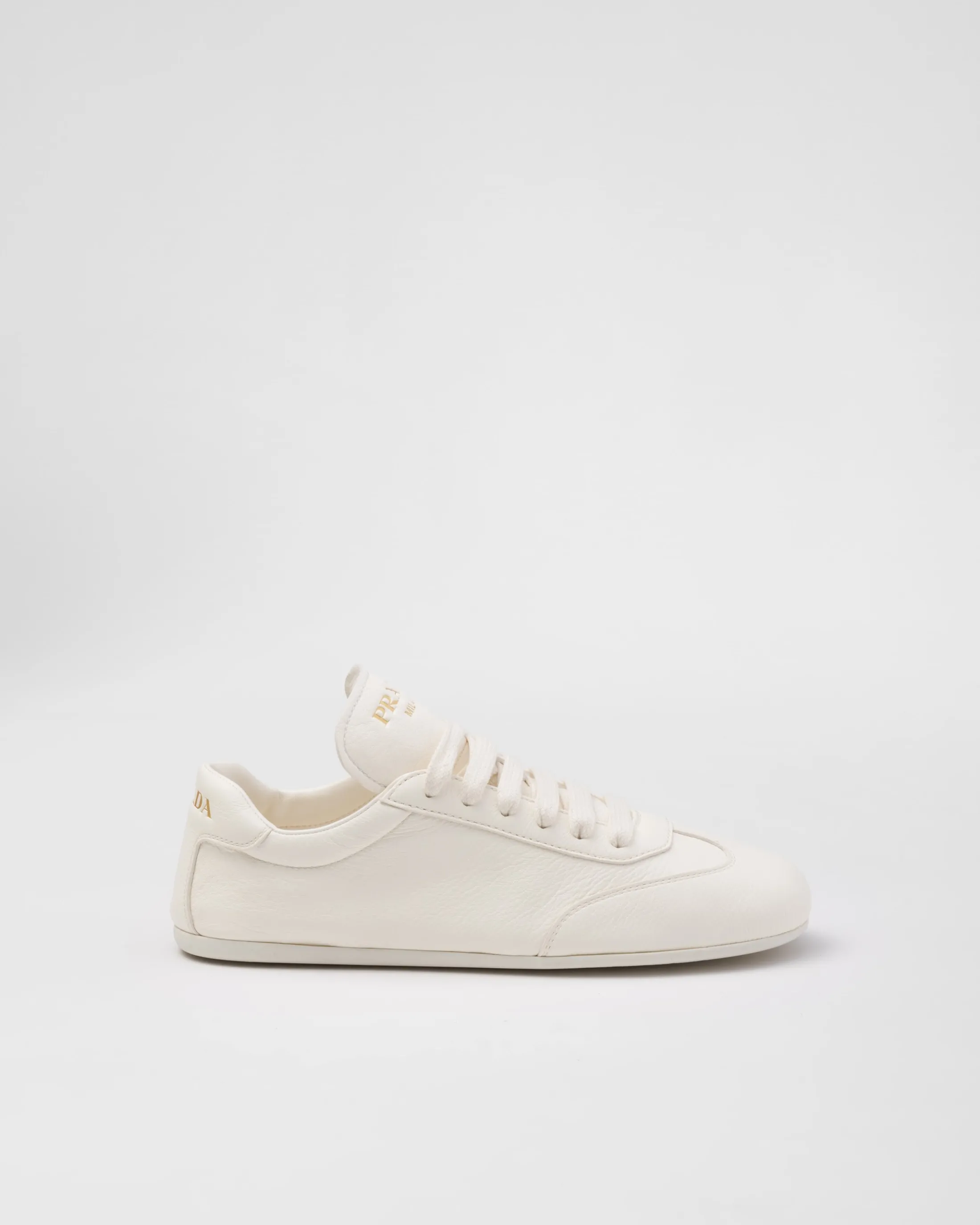 Prada Leather sneakers Ivory Clearance