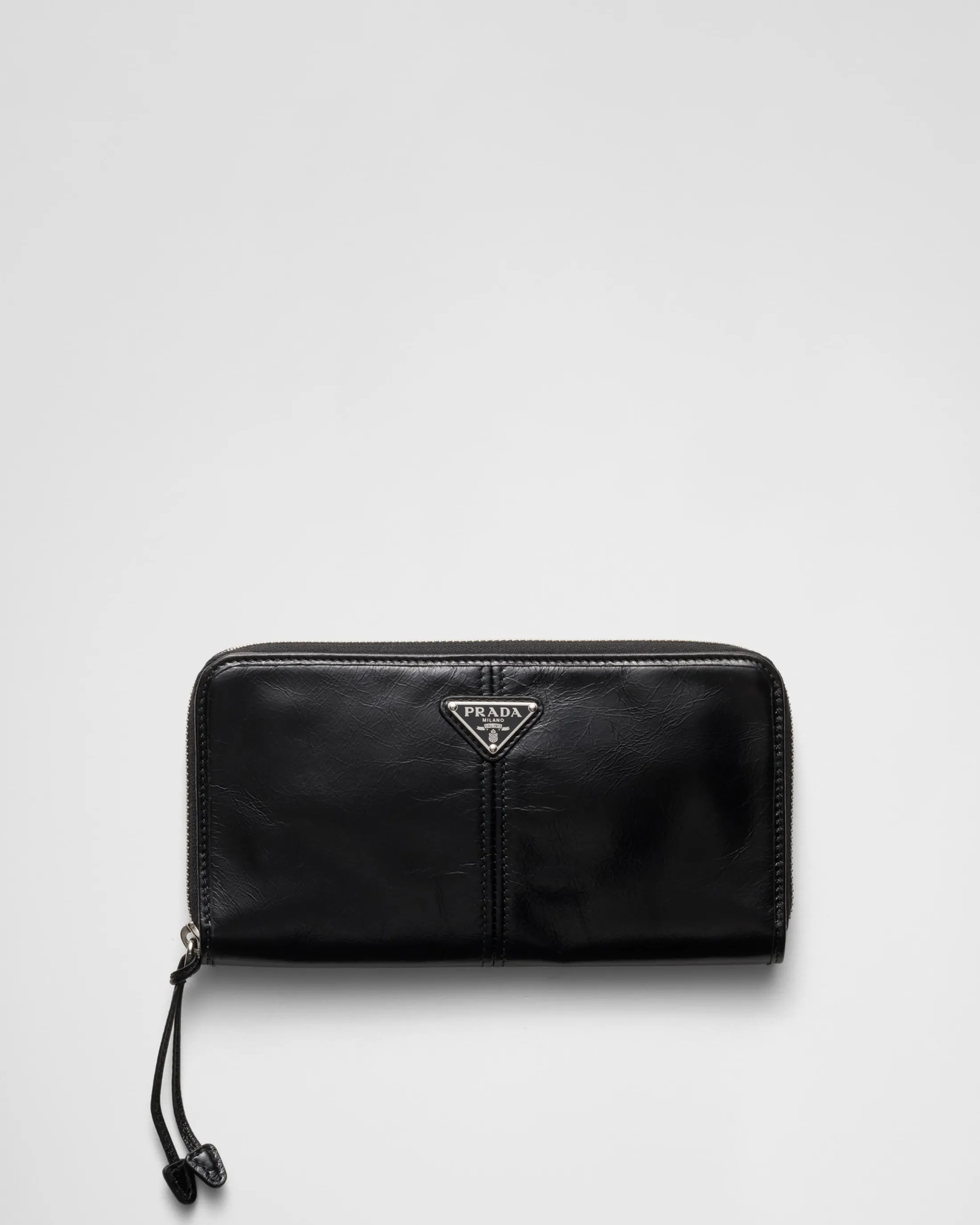 Prada Leather wallet Black Outlet