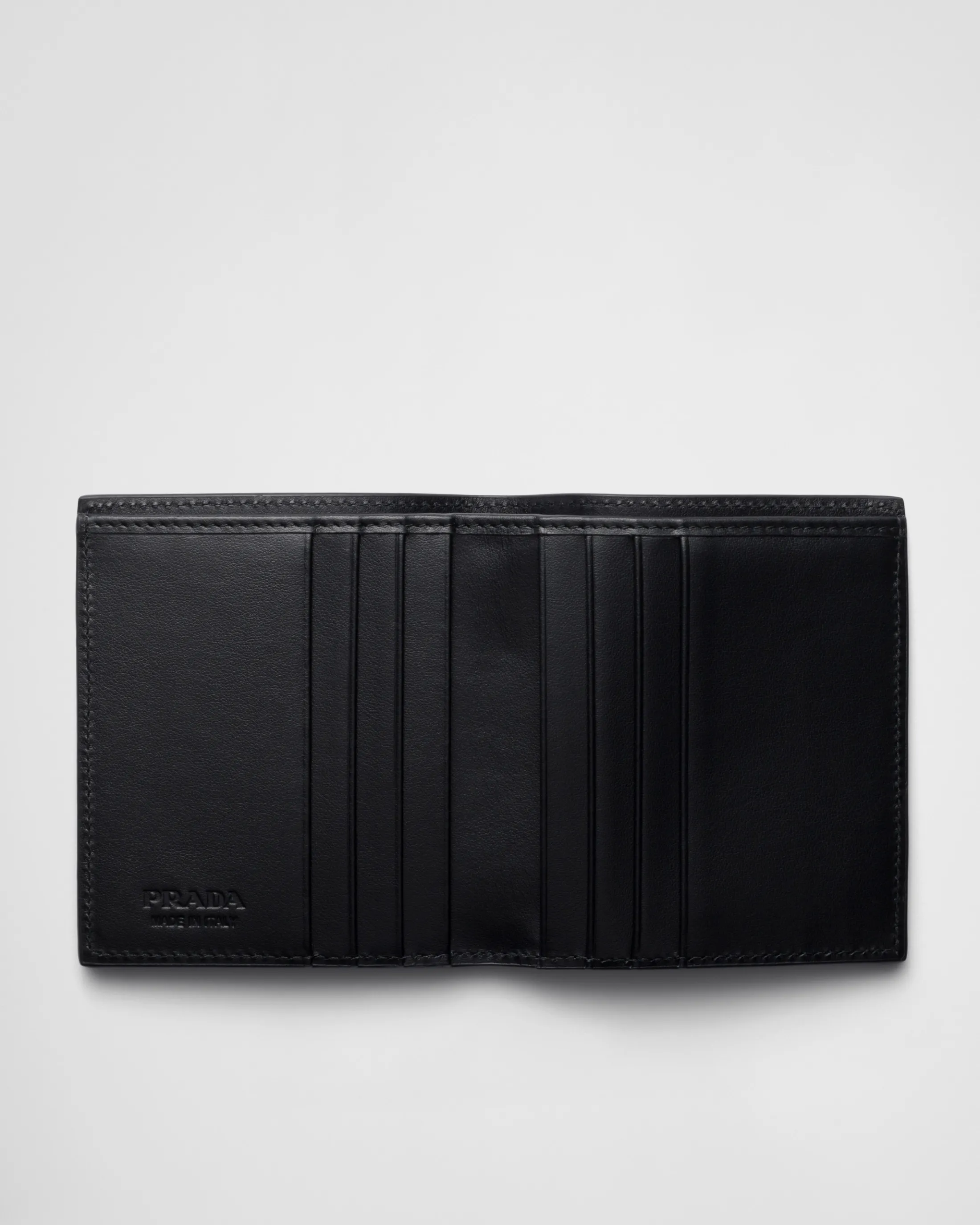 Prada Leather wallet Black Shop