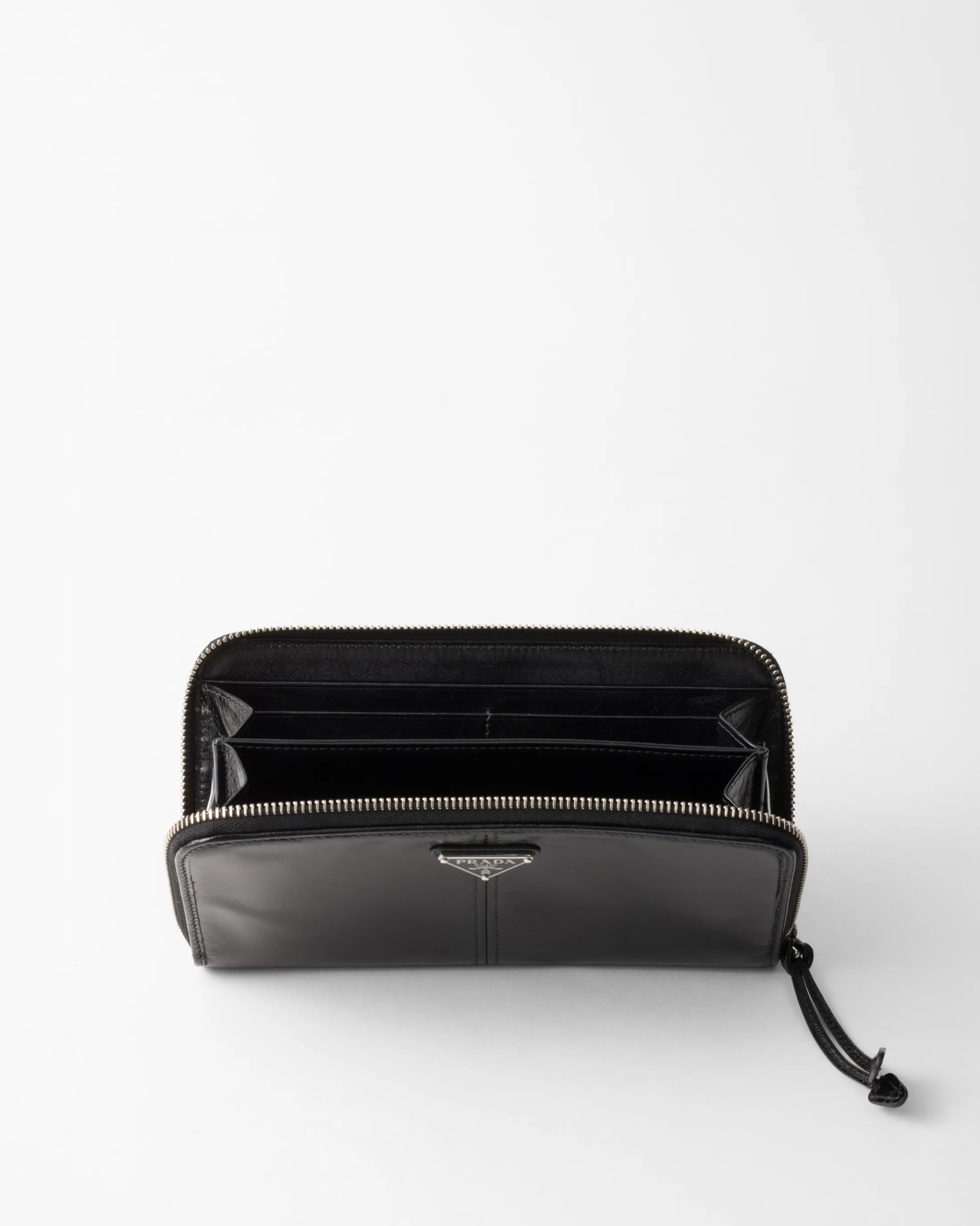 Prada Leather wallet Black Outlet