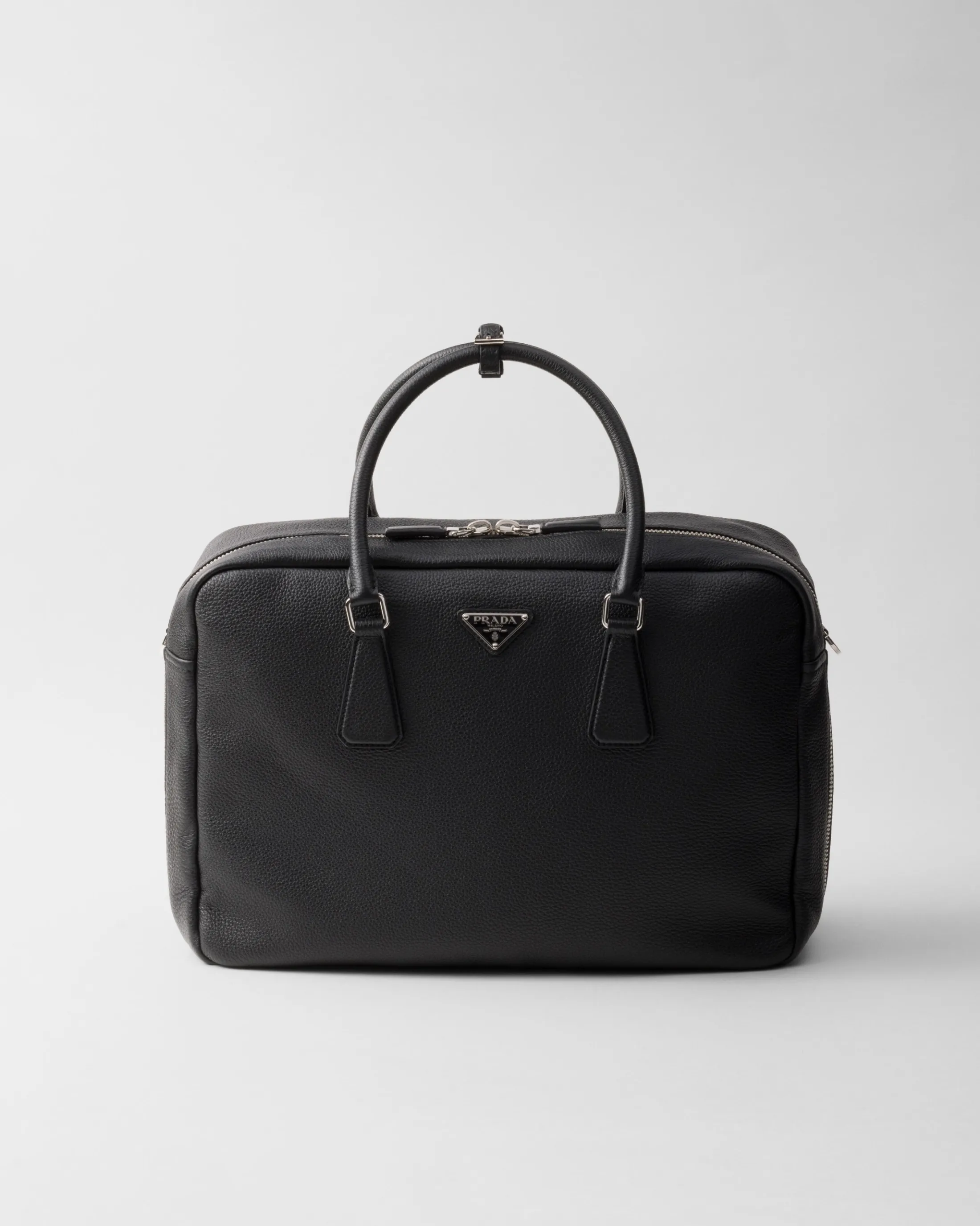 Prada Leather work bag Black Shop