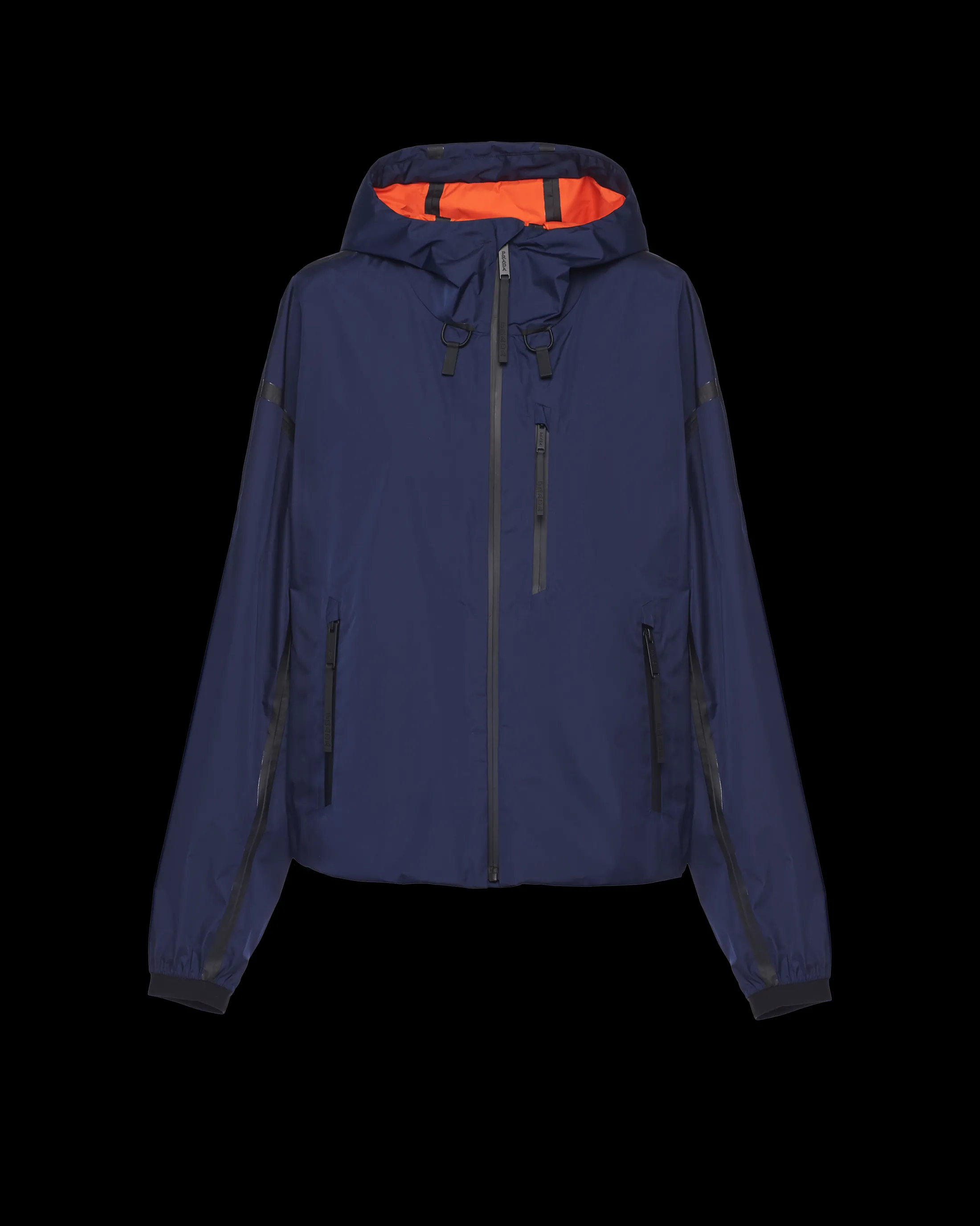 Prada Light Extreme-Tex hooded jacket Navy Discount