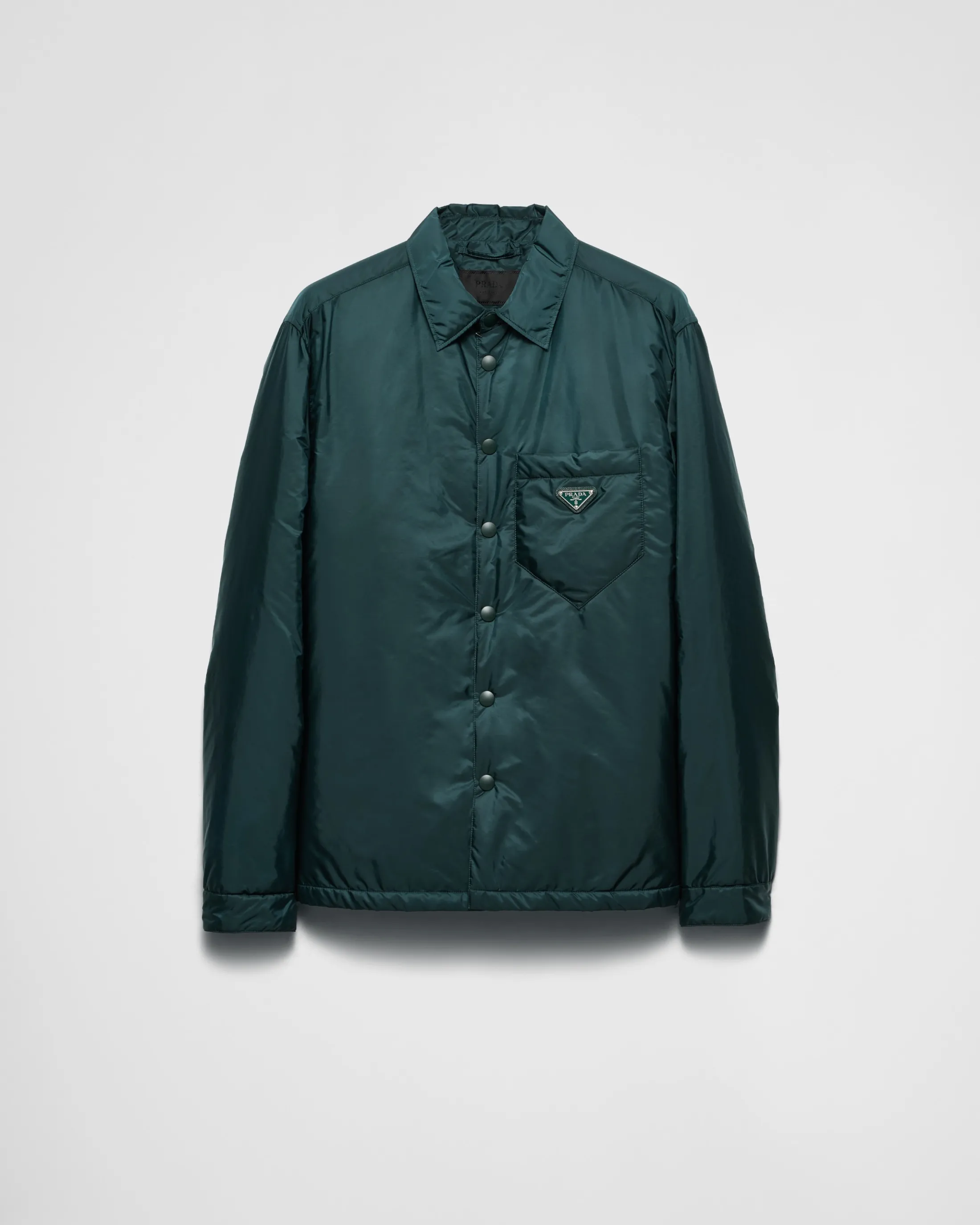 Prada Light Re-Nylon shirt Bottlegreen Clearance