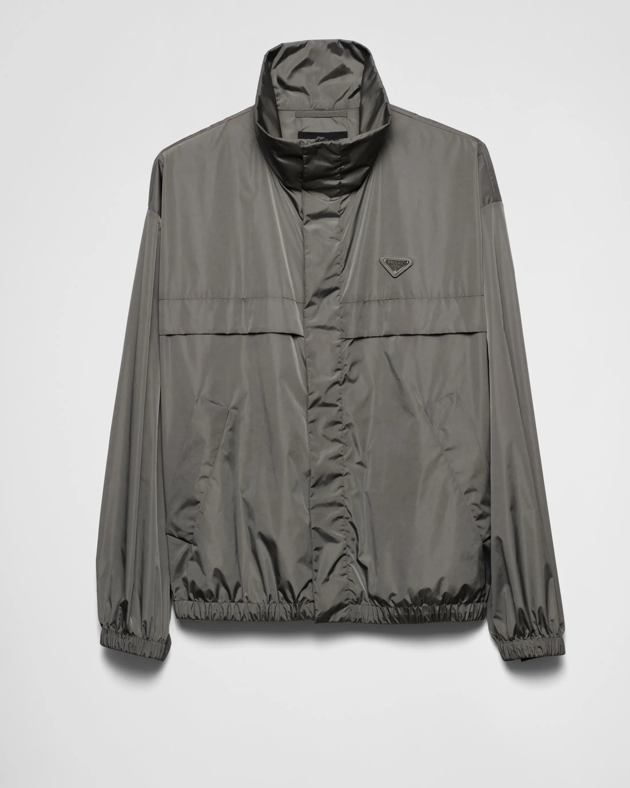 Prada Light technical fabric jacket Irongray Sale