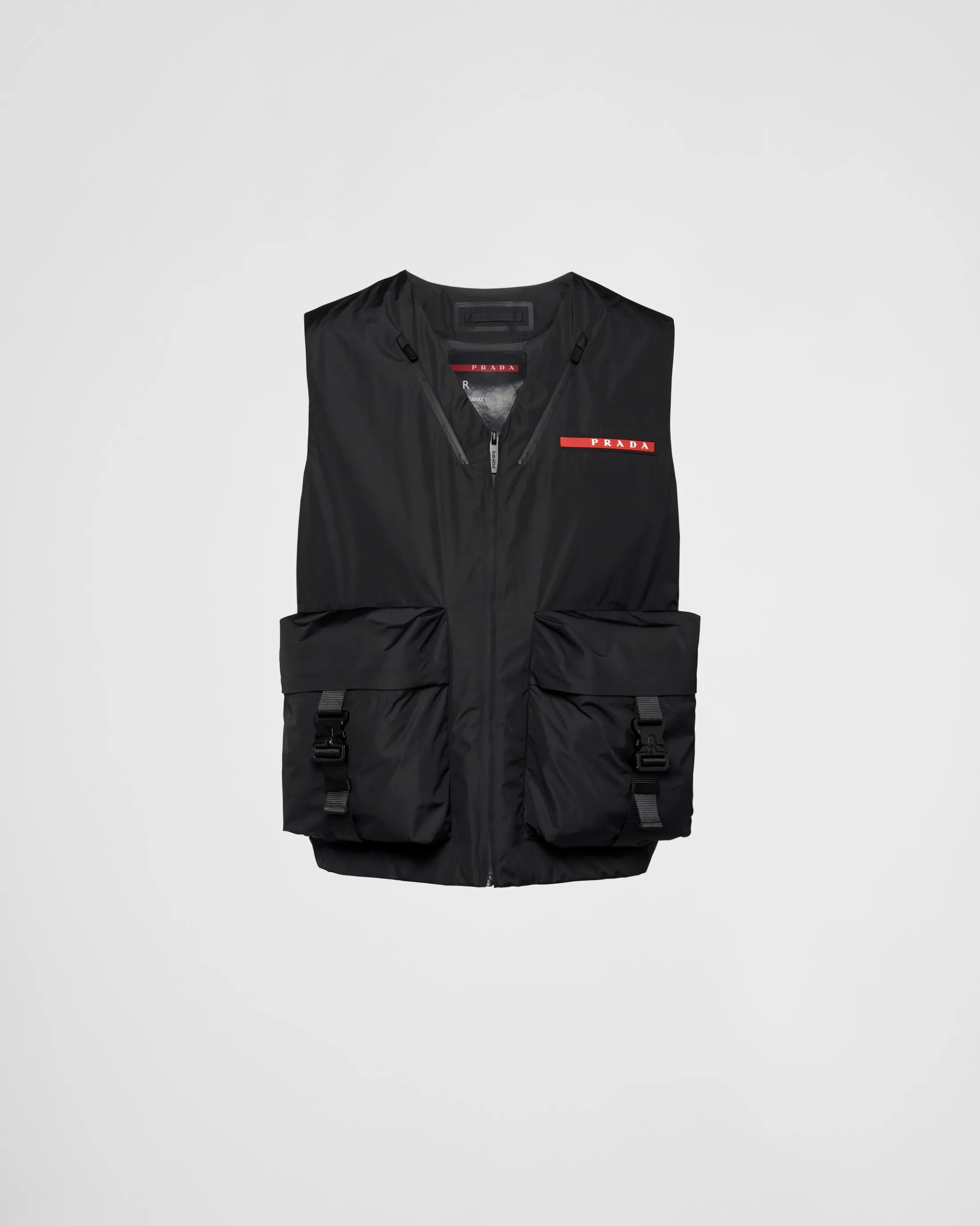 Prada Light technical fabric vest Black Shop