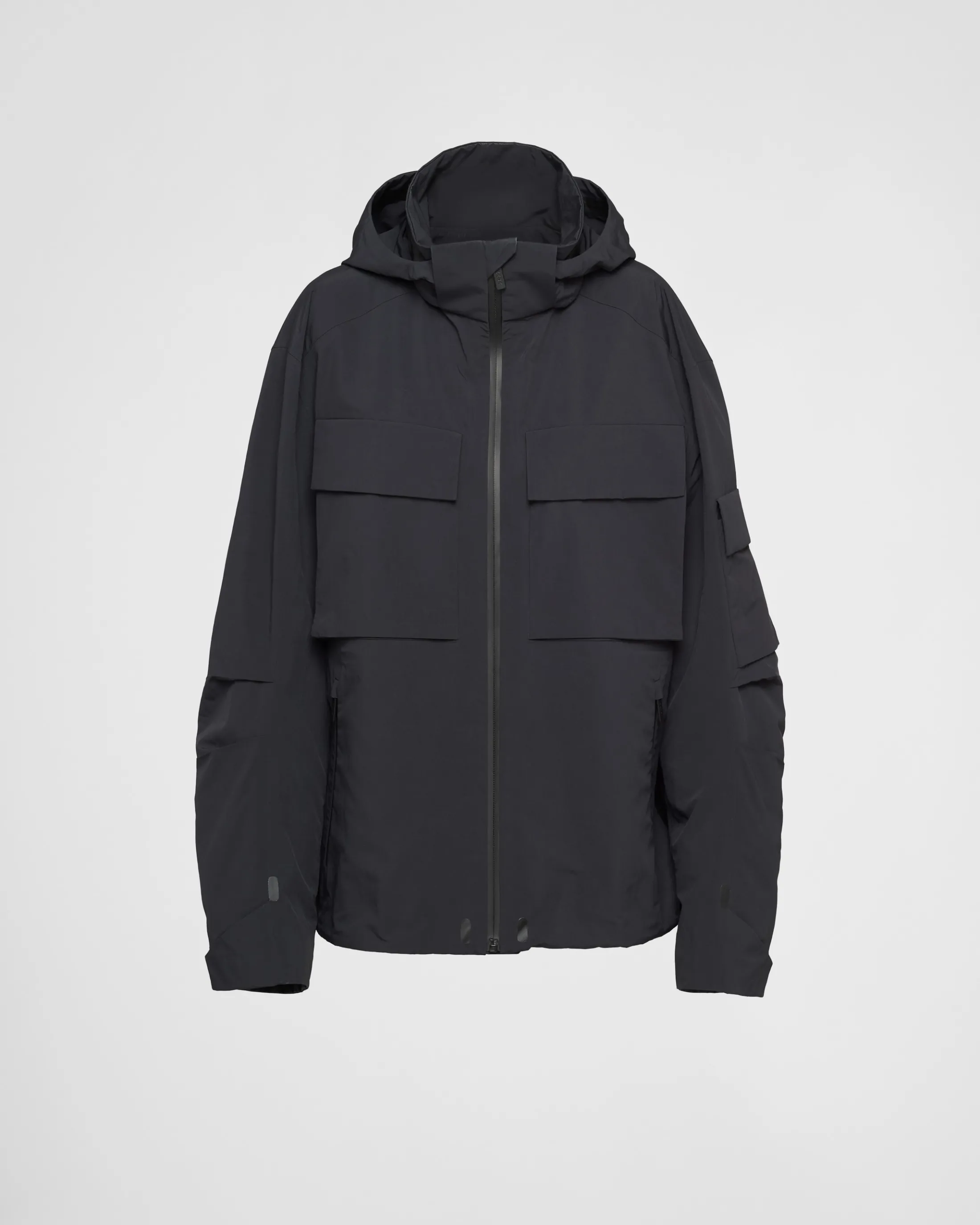 Prada Light technical fabric windbreaker Black Best