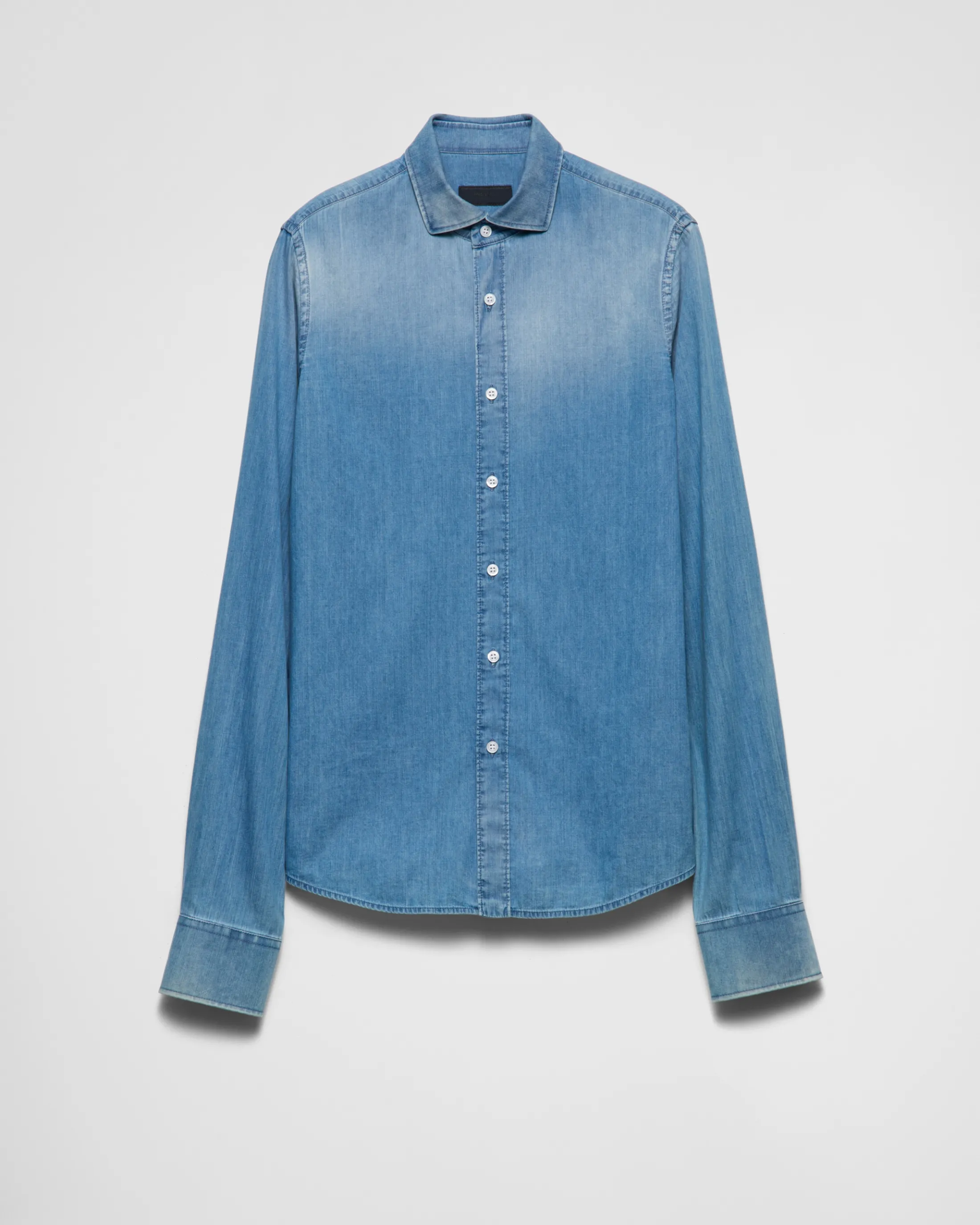 Prada Lightweight denim shirt Lightblue Discount