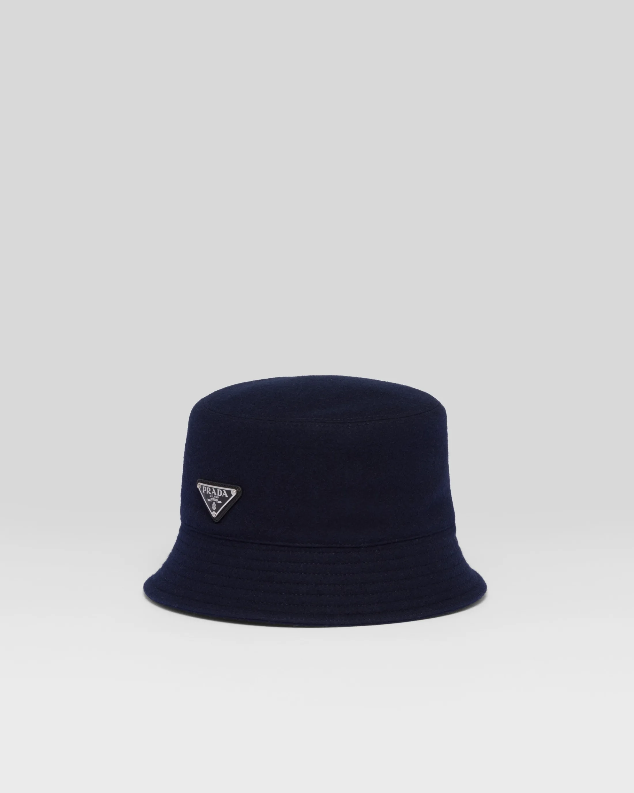 Prada Loden Bucket Hat Navy Cheap