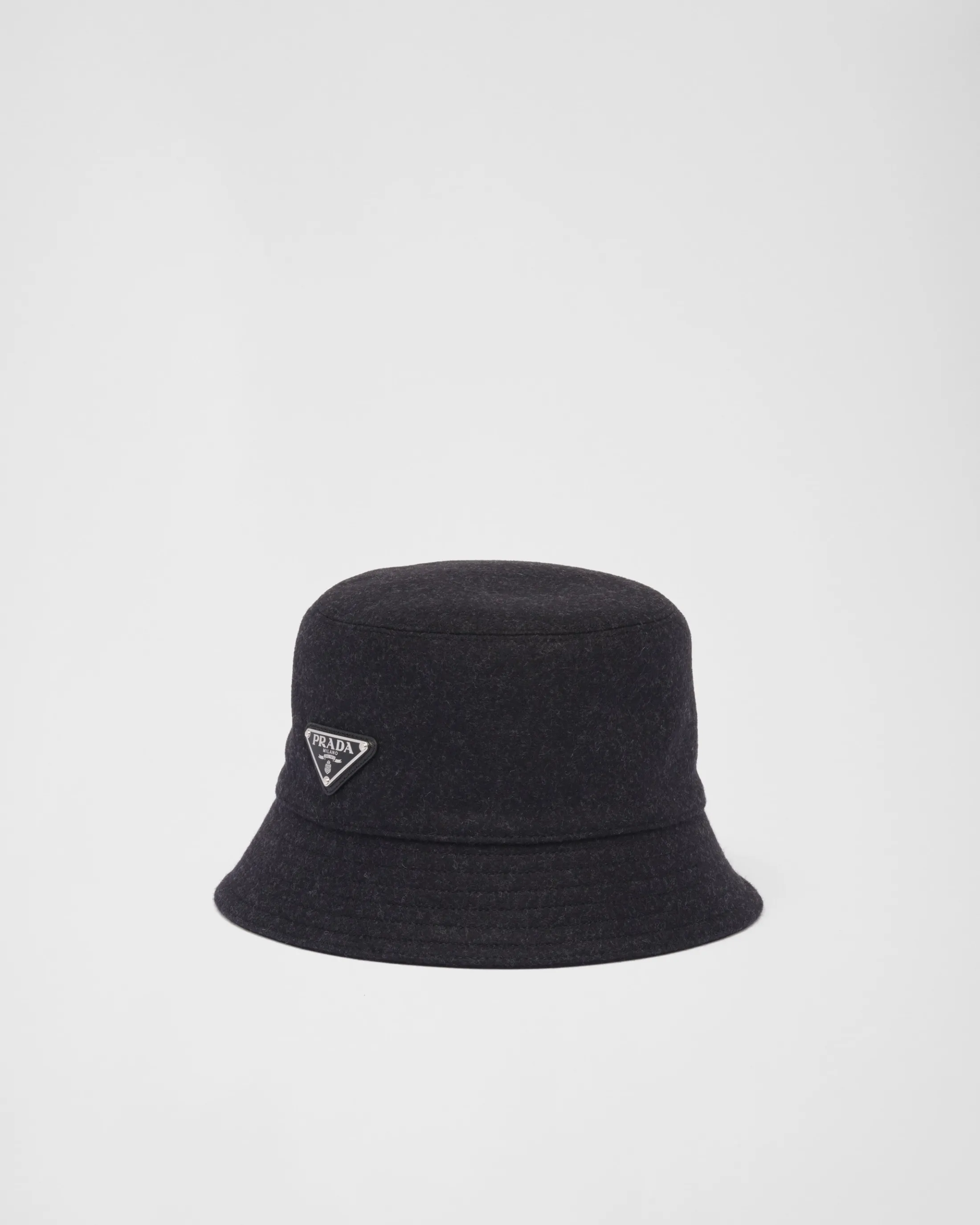 Prada Loden Bucket Hat Anthracitegray Sale