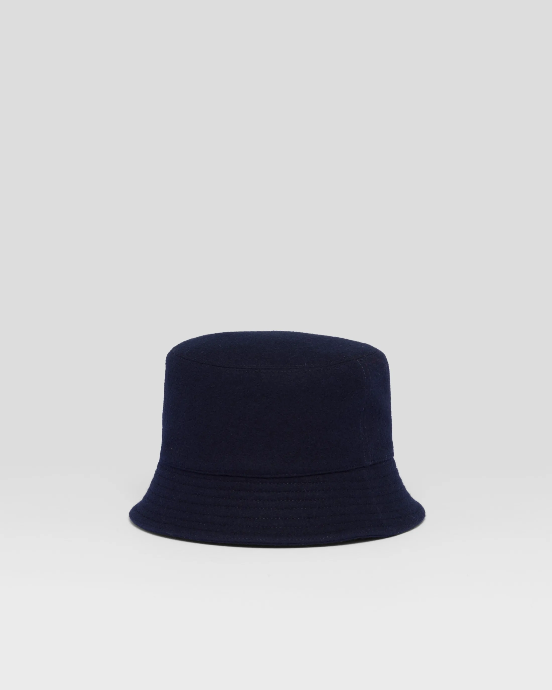 Prada Loden Bucket Hat Navy Cheap