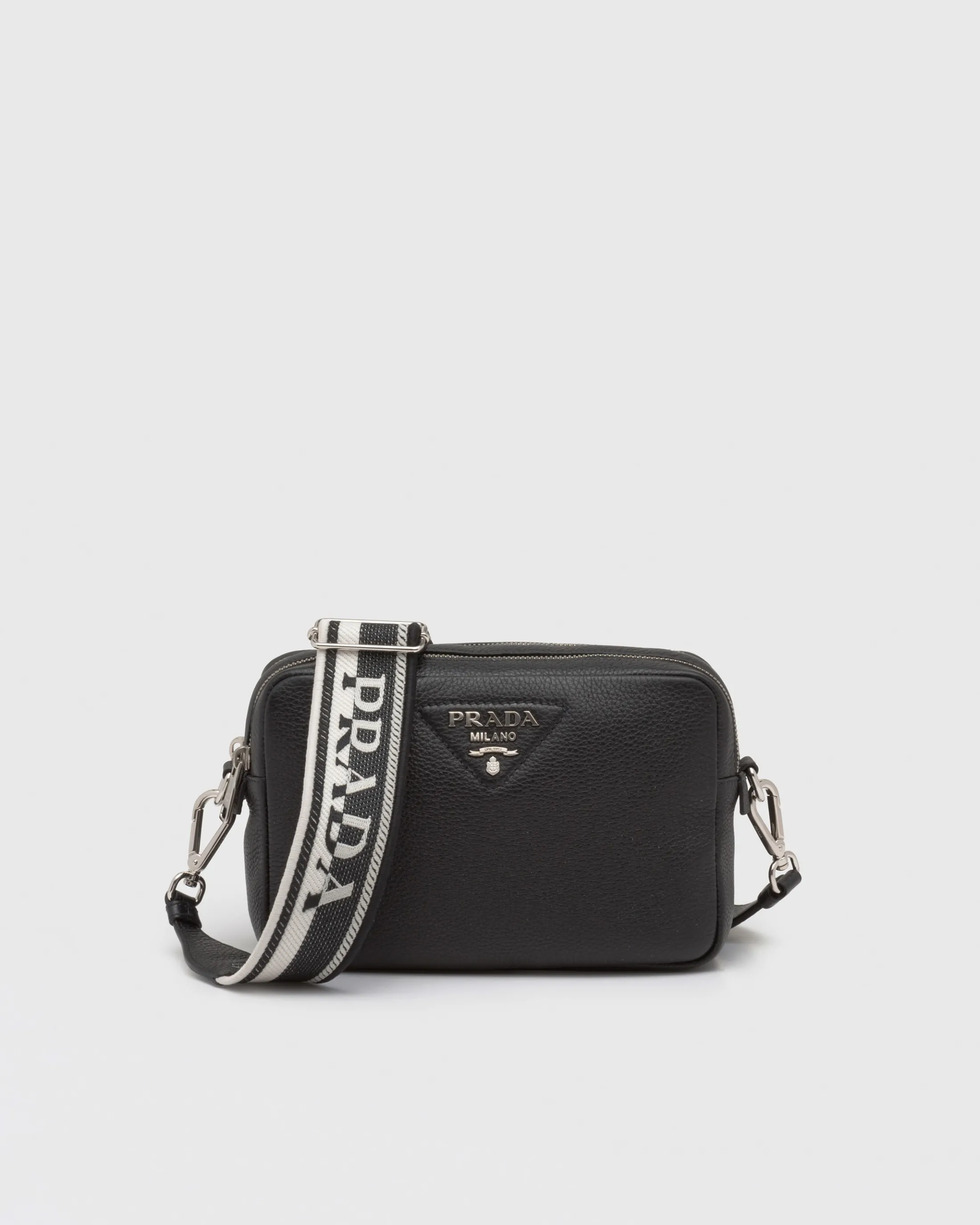 Prada Medium leather bag Black Sale