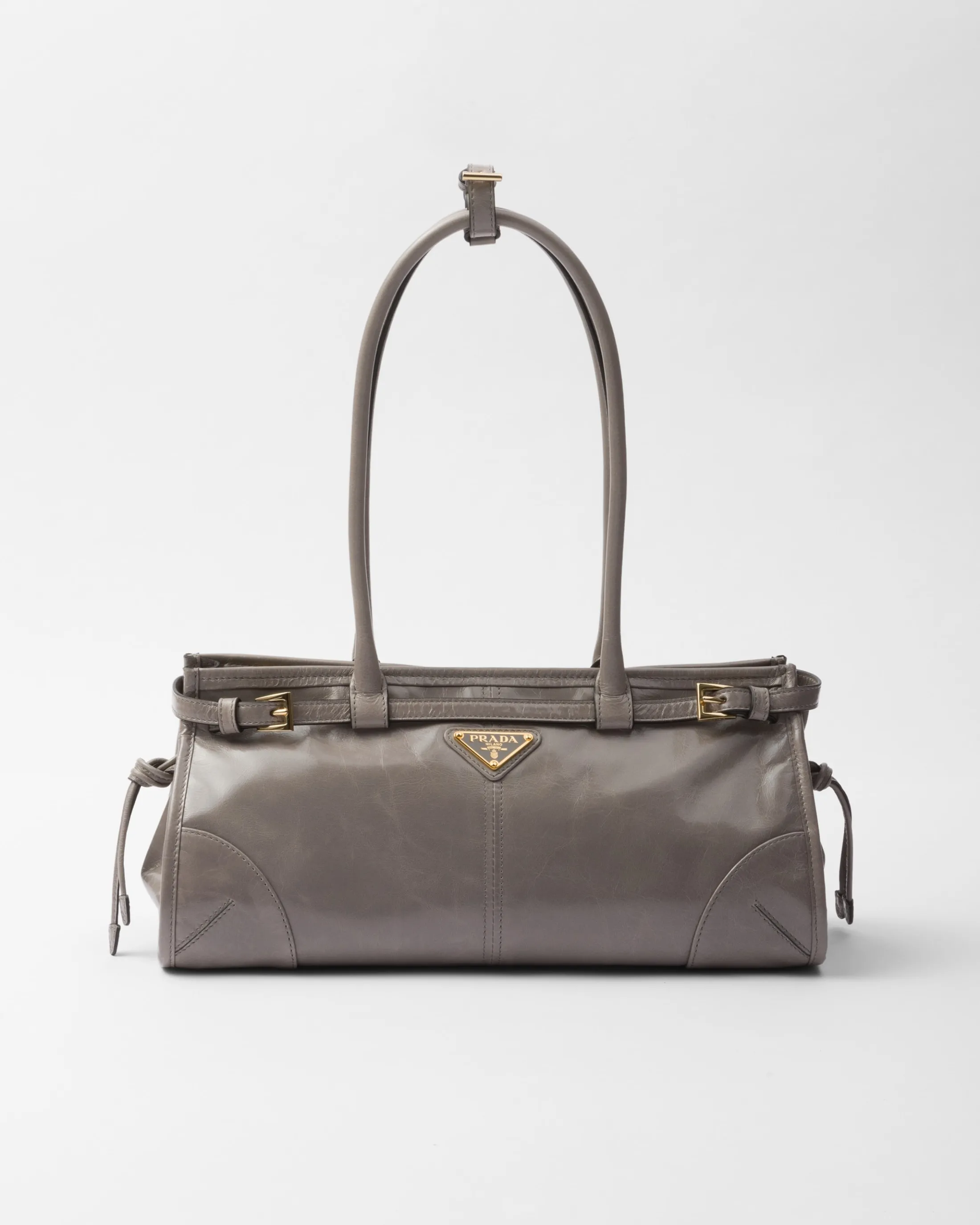 Prada Medium leather handbag Pewter Online