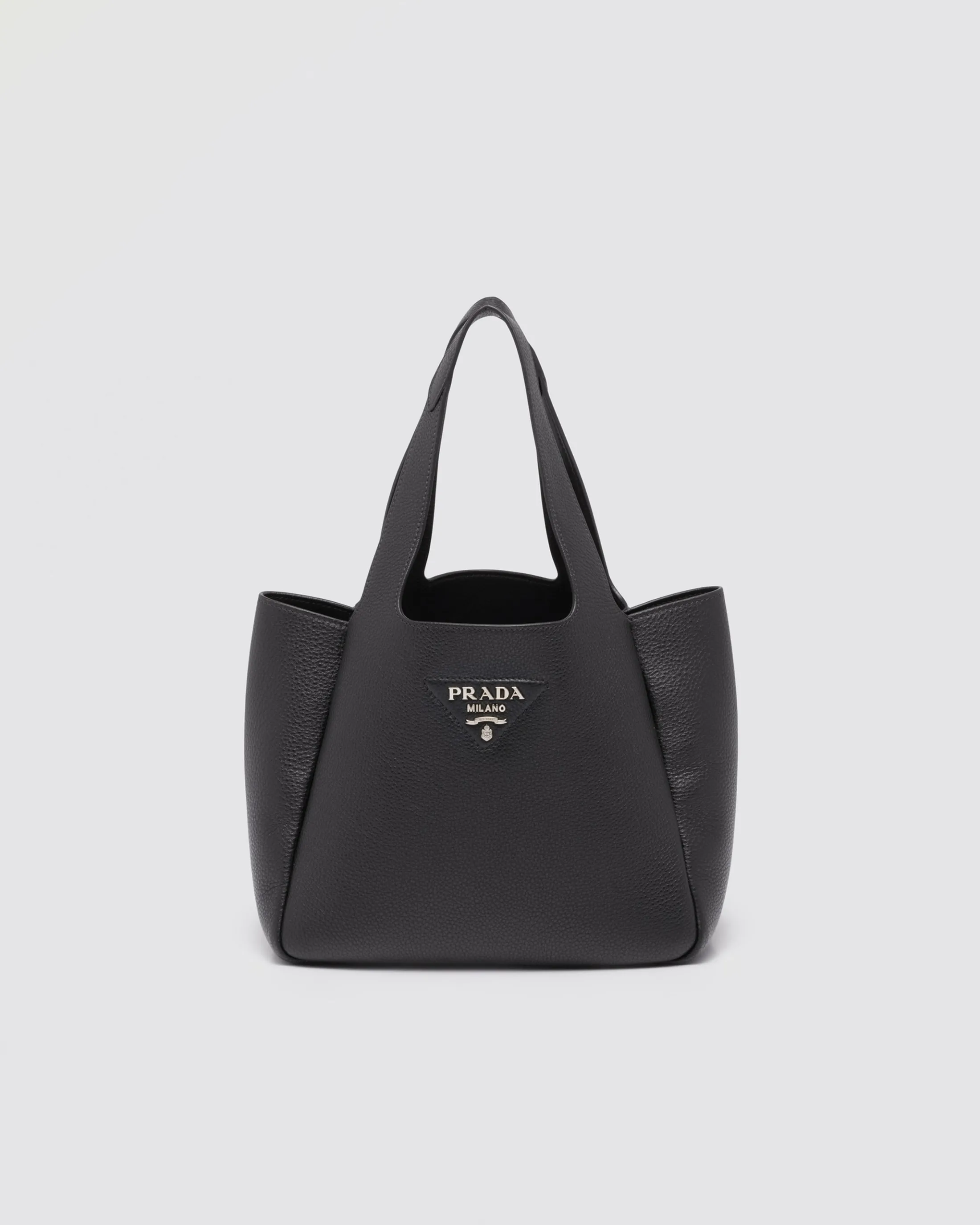 Prada Medium leather tote Black Hot